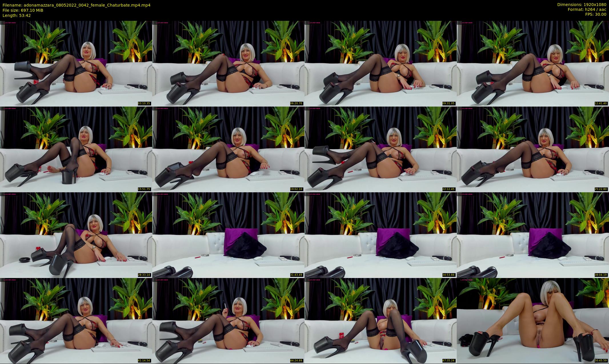 adonamazzara — 54 minute Chaturbate female cam show recording, 1080p, May 8, 2022
