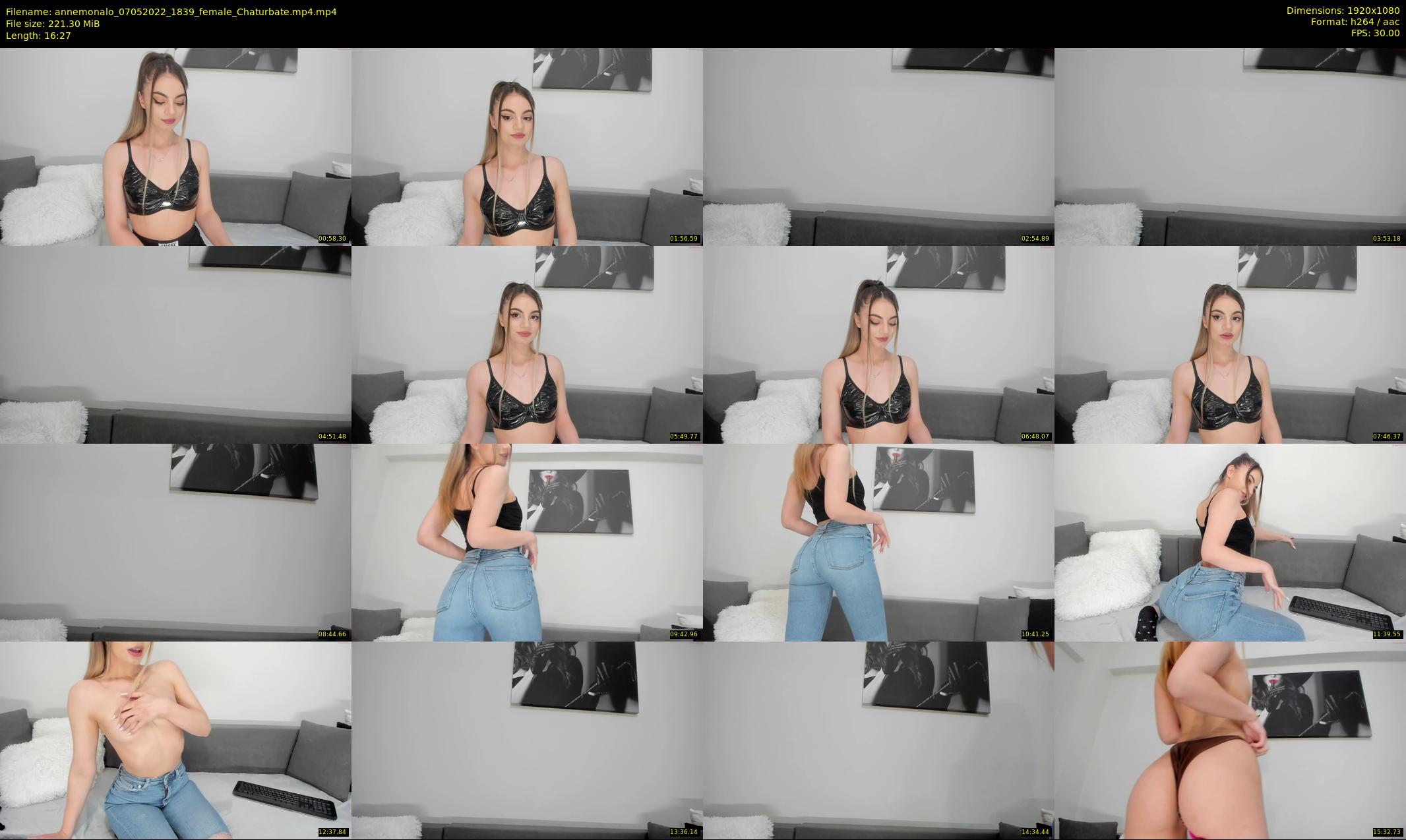 annemonalo — 17 minute Chaturbate female cam show recording, 1080p, May 7, 2022
