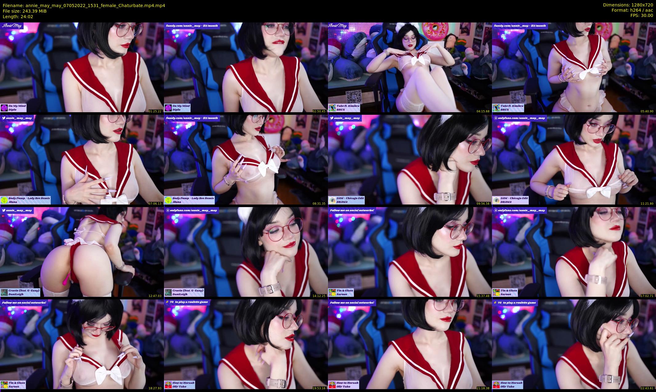 annie_may_may — 25 minute Chaturbate female cam show recording, 720p, May 7, 2022