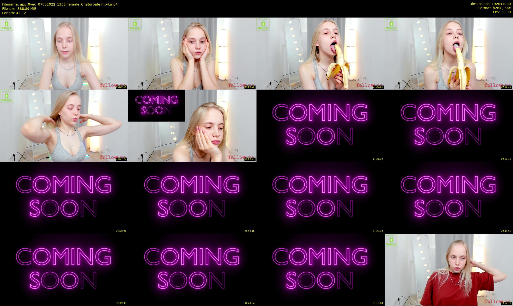 appr0ved — 43 minute Chaturbate female cam show recording, 1080p, May 7, 2022