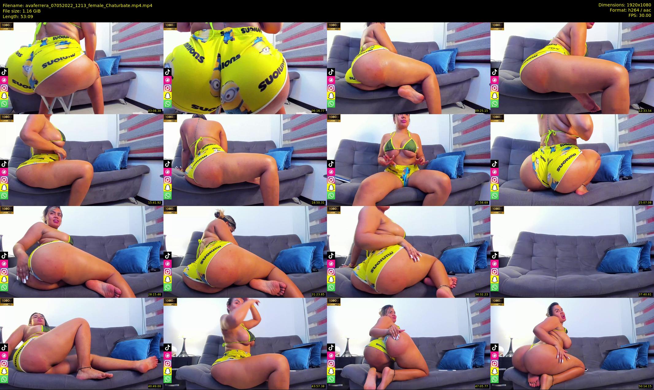 avaferrera — 54 minute Chaturbate female cam show recording, 1080p, May 7, 2022