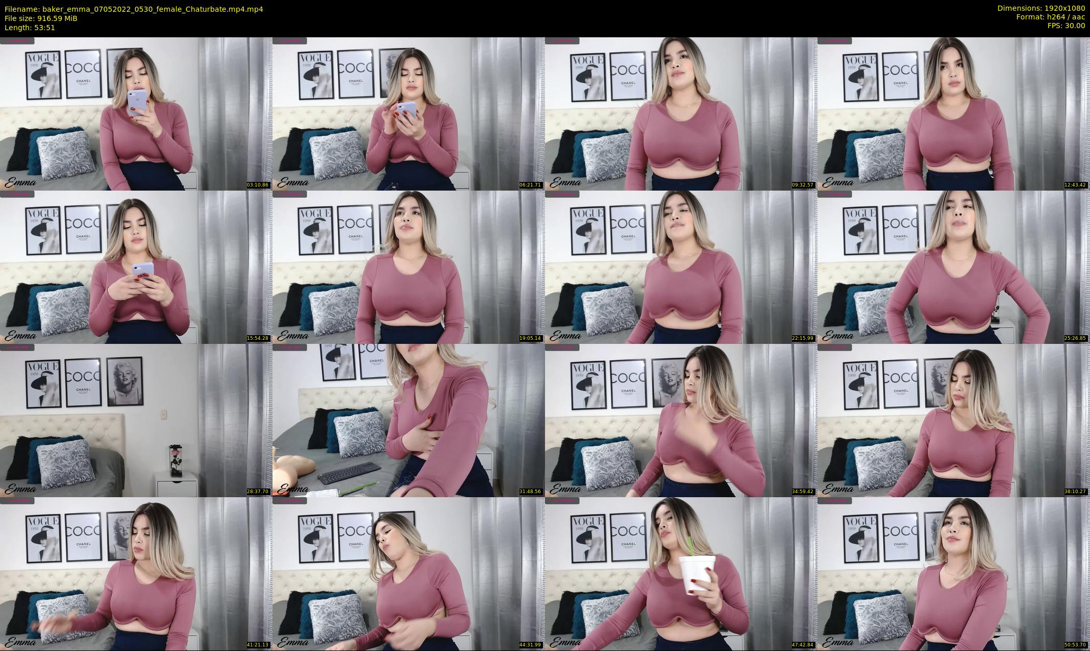 baker_emma — 54 minute Chaturbate female cam show recording, 1080p, May 7, 2022