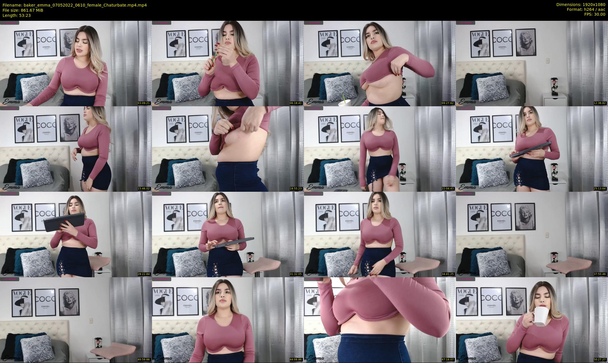 baker_emma — 54 minute Chaturbate female cam show recording, 1080p, May 7, 2022
