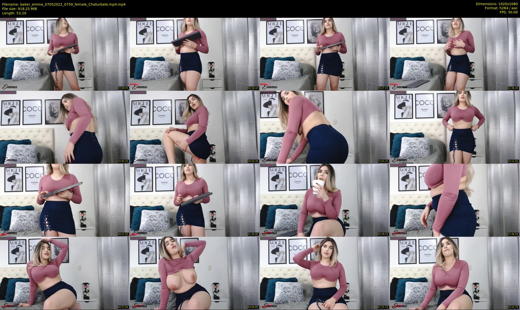 baker_emma — 54 minute Chaturbate female cam show recording, 1080p, May 7, 2022