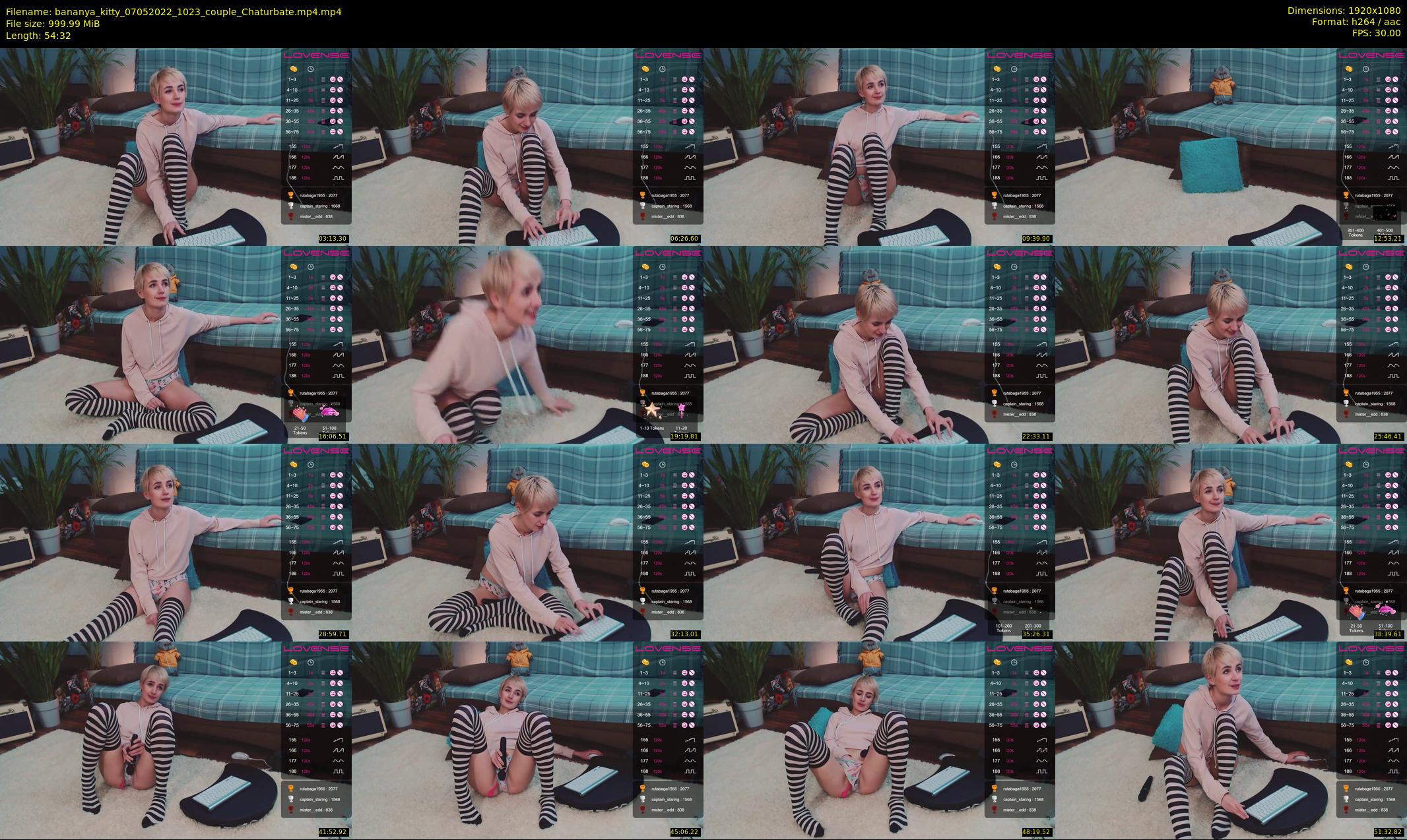 bananya_kitty — 55 minute Chaturbate couple cam show recording, 1080p, May 7, 2022