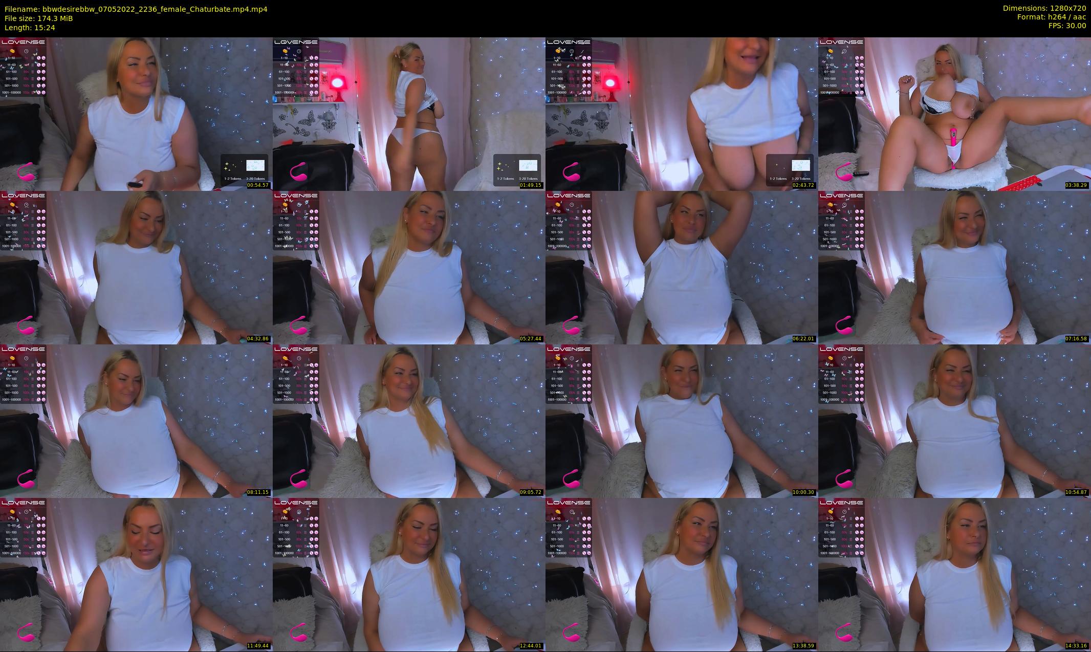 bbwdesirebbw — 16 minute Chaturbate female cam show recording, 720p, May 7, 2022