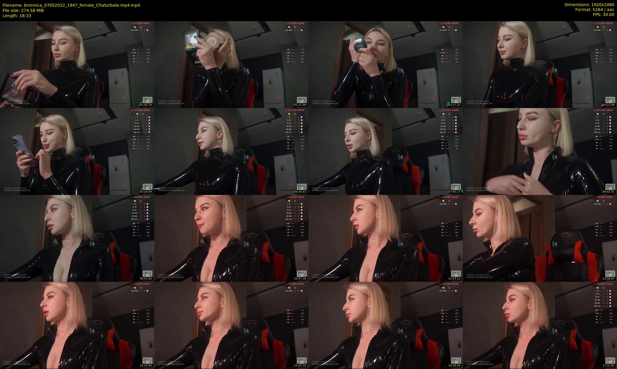 bronnica — 19 minute Chaturbate female cam show recording, 1080p, May 7, 2022