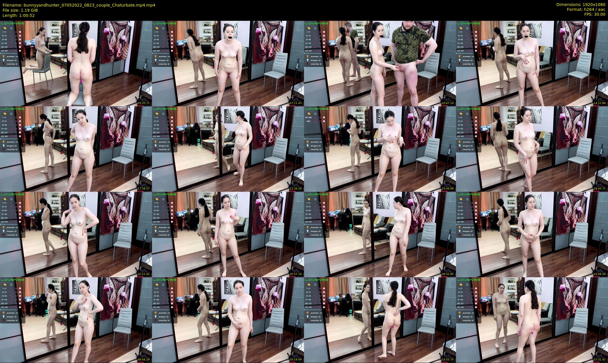 bunnyyandhunter — 61 minute Chaturbate couple cam show recording, 1080p, May 7, 2022