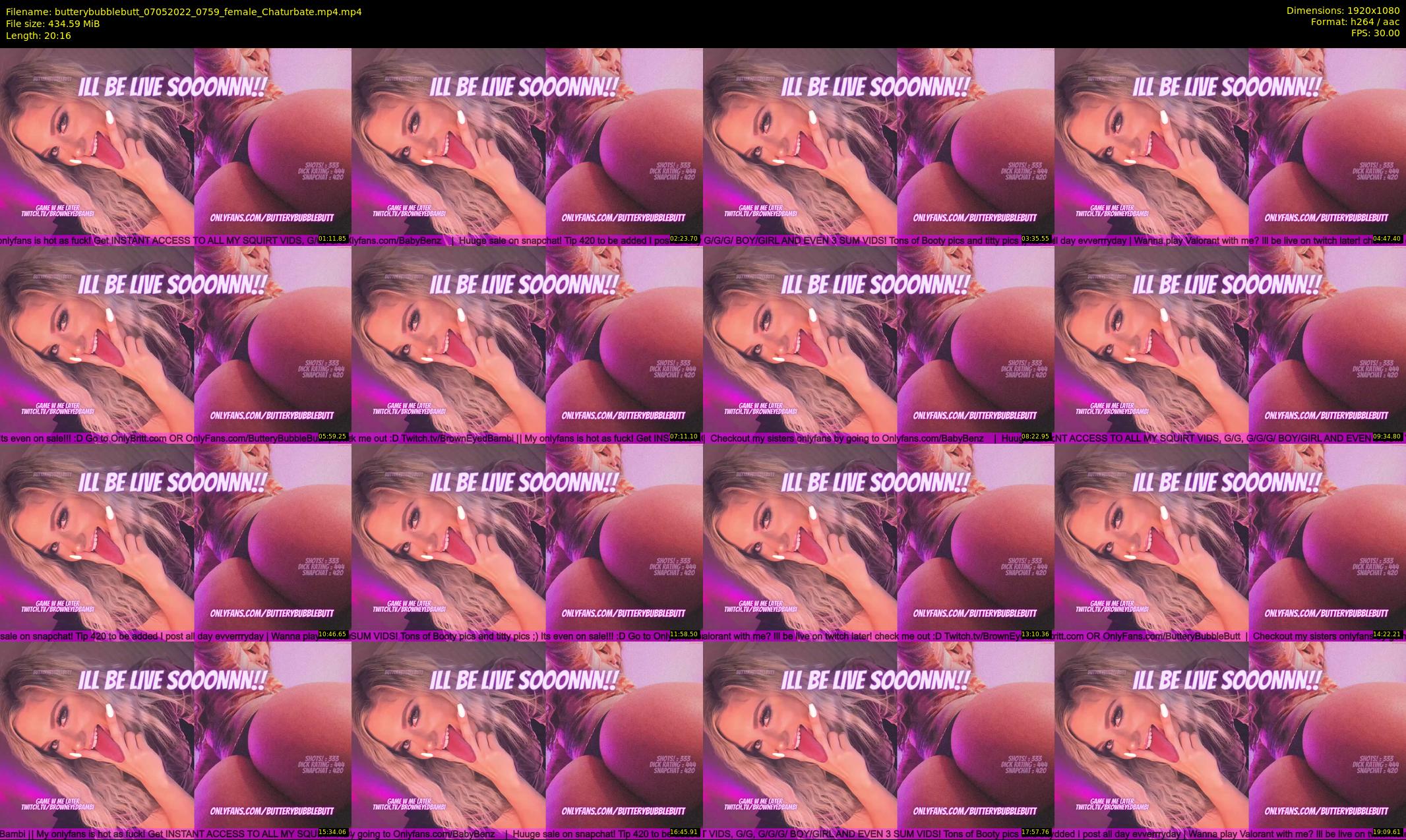butterybubblebutt — 21 minute Chaturbate couple cam show recording, 1080p, May 7, 2022