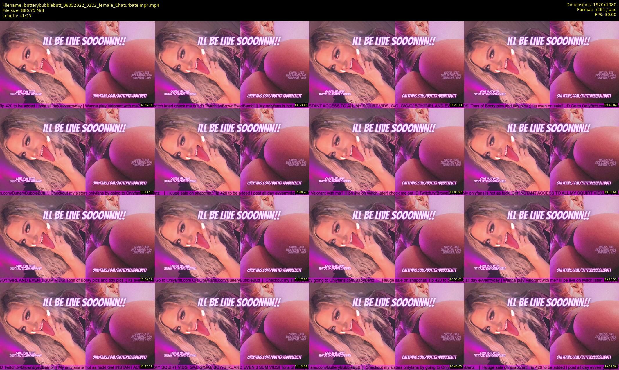 butterybubblebutt — 42 minute Chaturbate couple cam show recording, 1080p, May 8, 2022