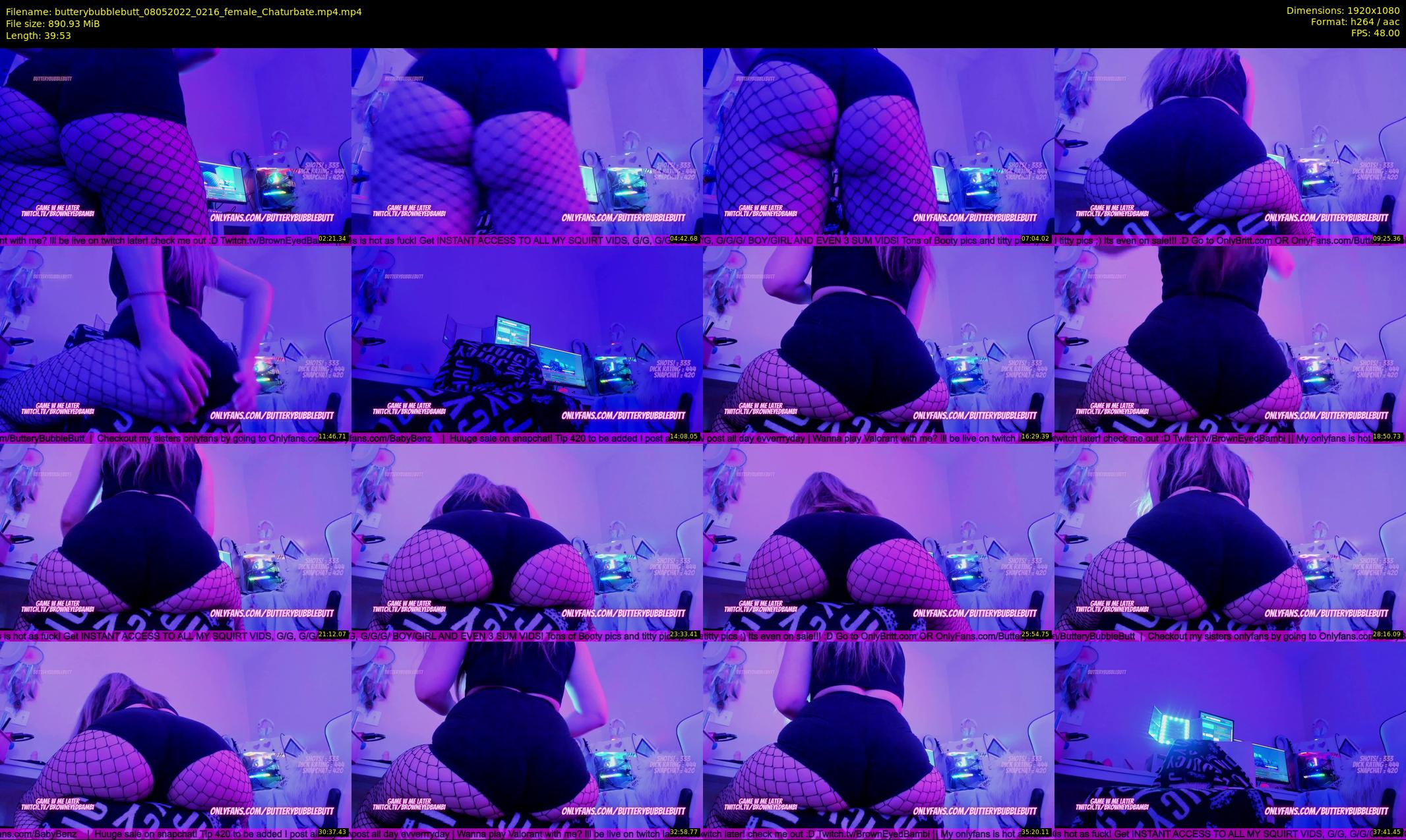 butterybubblebutt — 40 minute Chaturbate couple cam show recording, 1080p, May 8, 2022