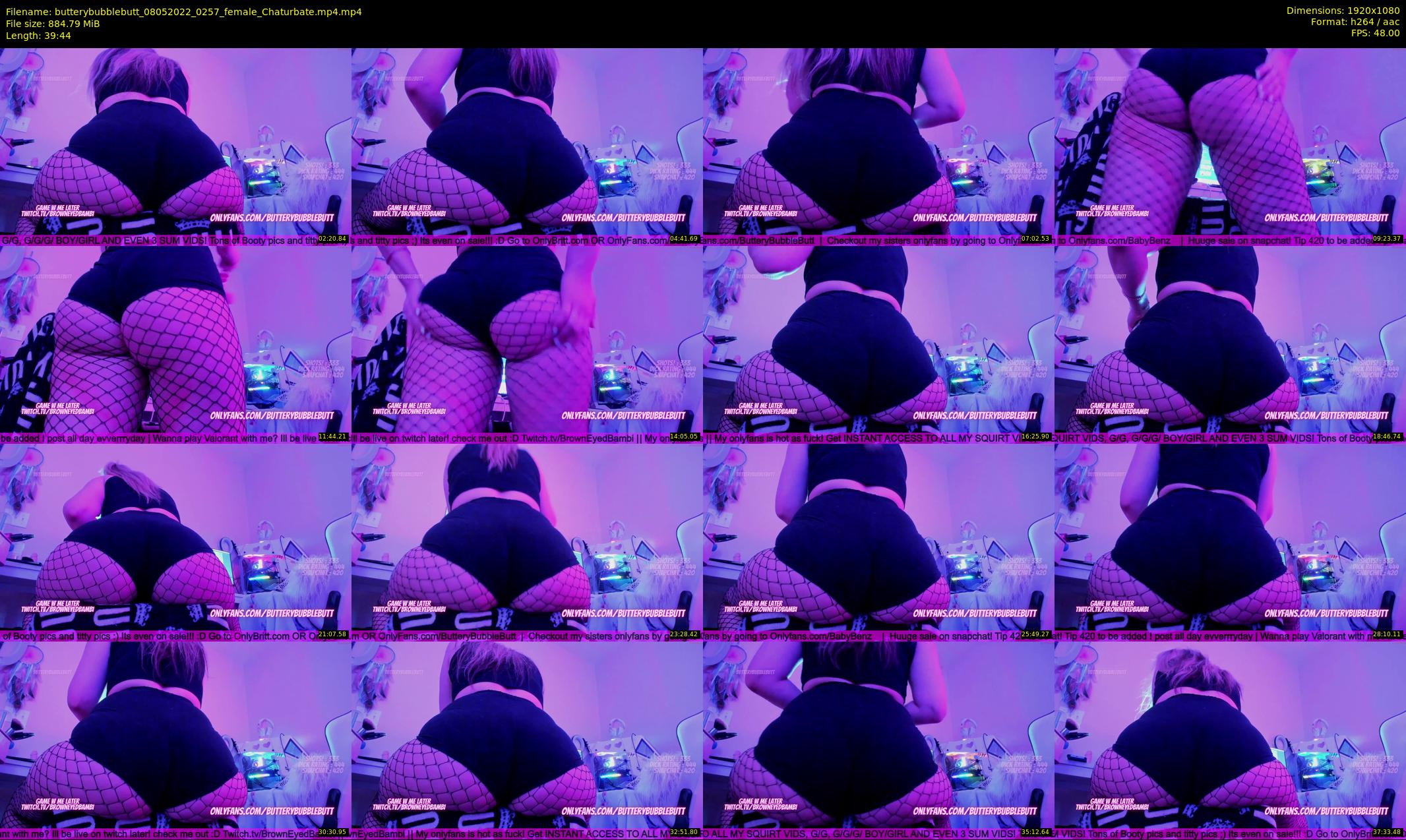 butterybubblebutt — 40 minute Chaturbate couple cam show recording, 1080p, May 8, 2022