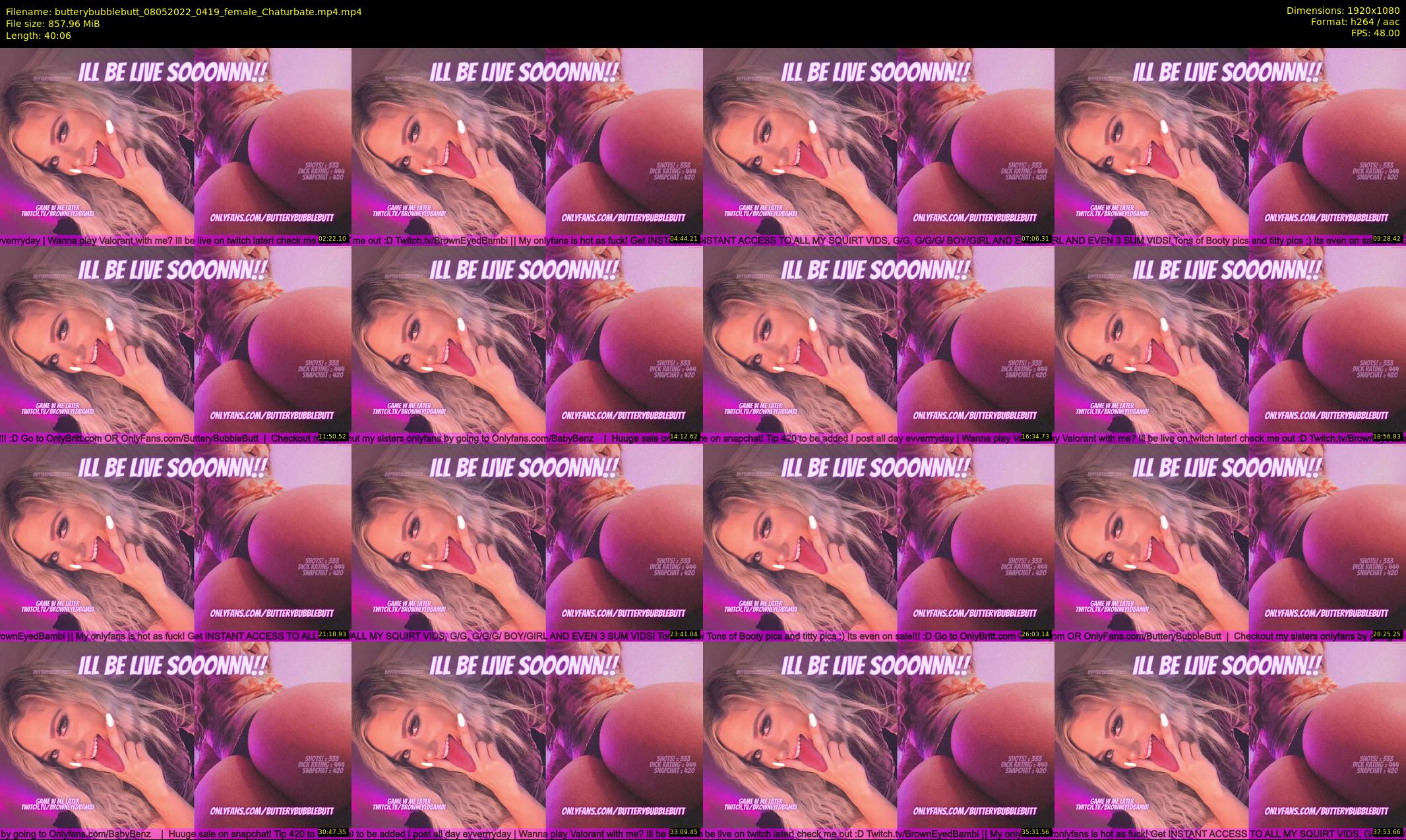 butterybubblebutt — 41 minute Chaturbate couple cam show recording, 1080p, May 8, 2022