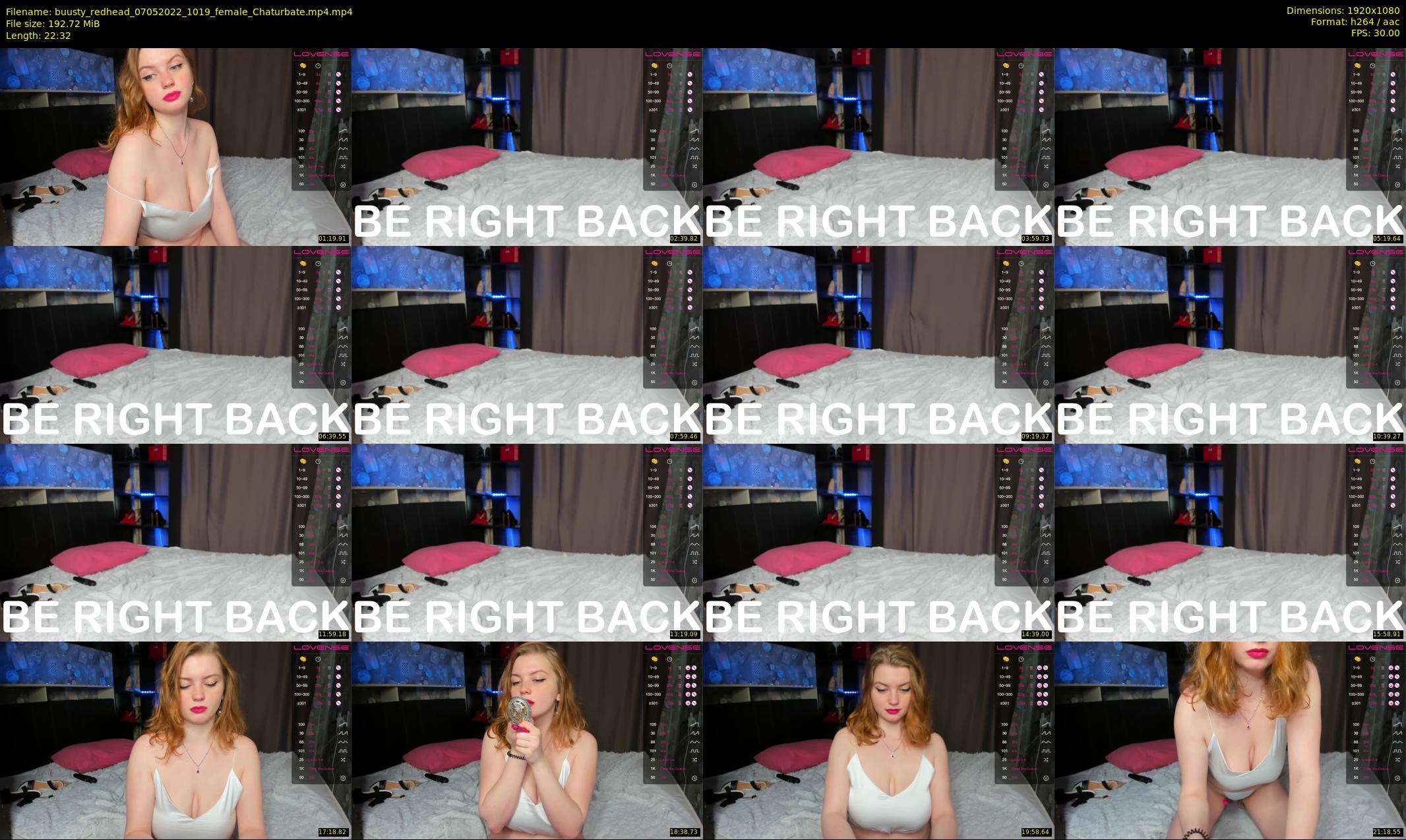 buusty_redhead — 23 minute Chaturbate female cam show recording, 1080p, May 7, 2022