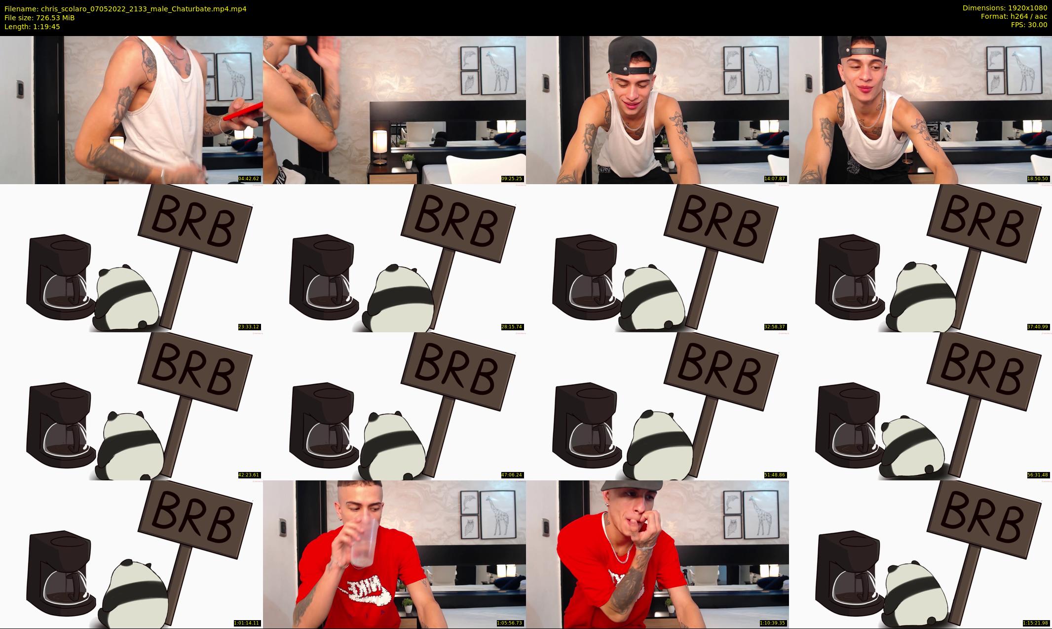 chris_scolaro — 80 minute Chaturbate male cam show recording, 1080p, May 7, 2022