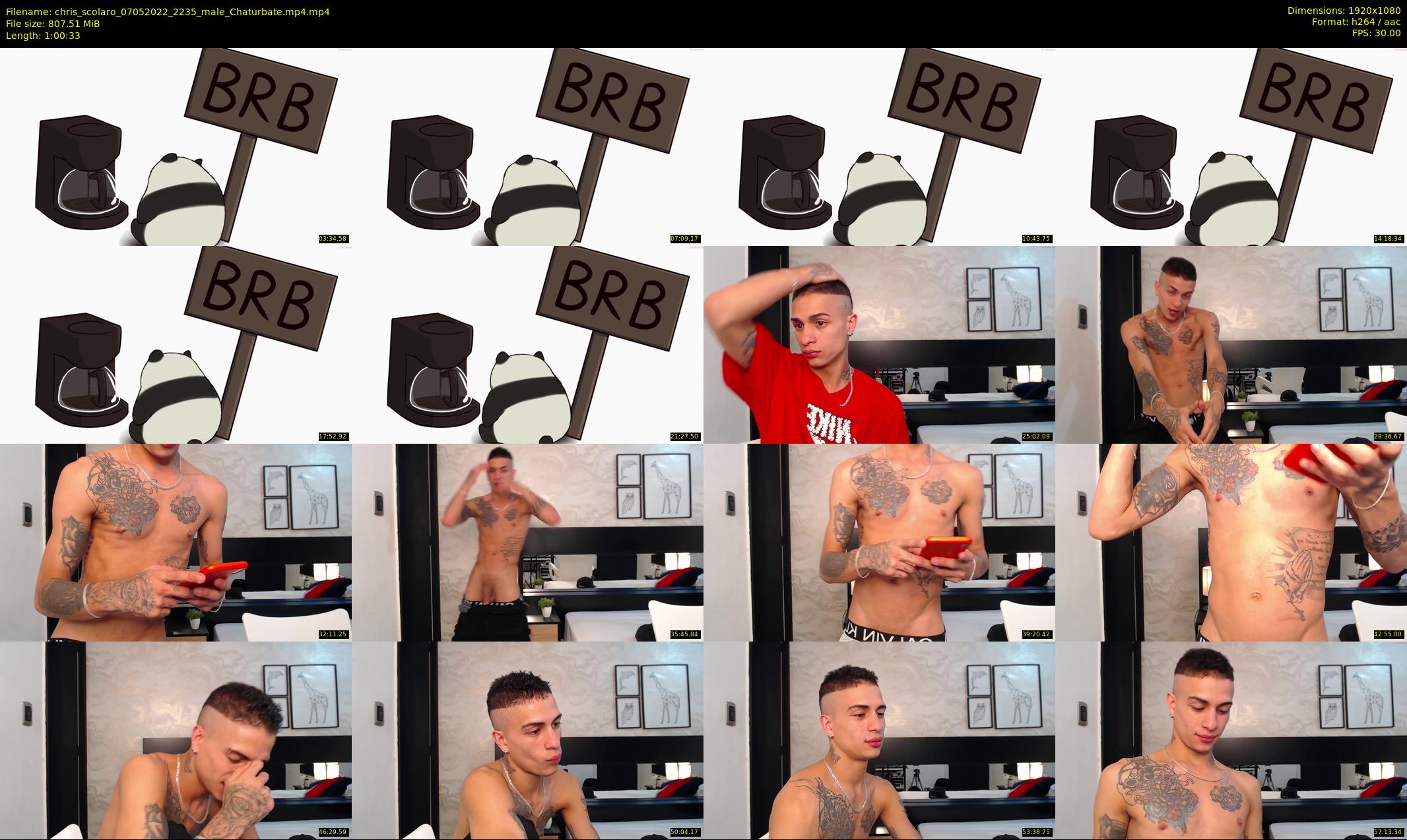 chris_scolaro — 61 minute Chaturbate male cam show recording, 1080p, May 7, 2022