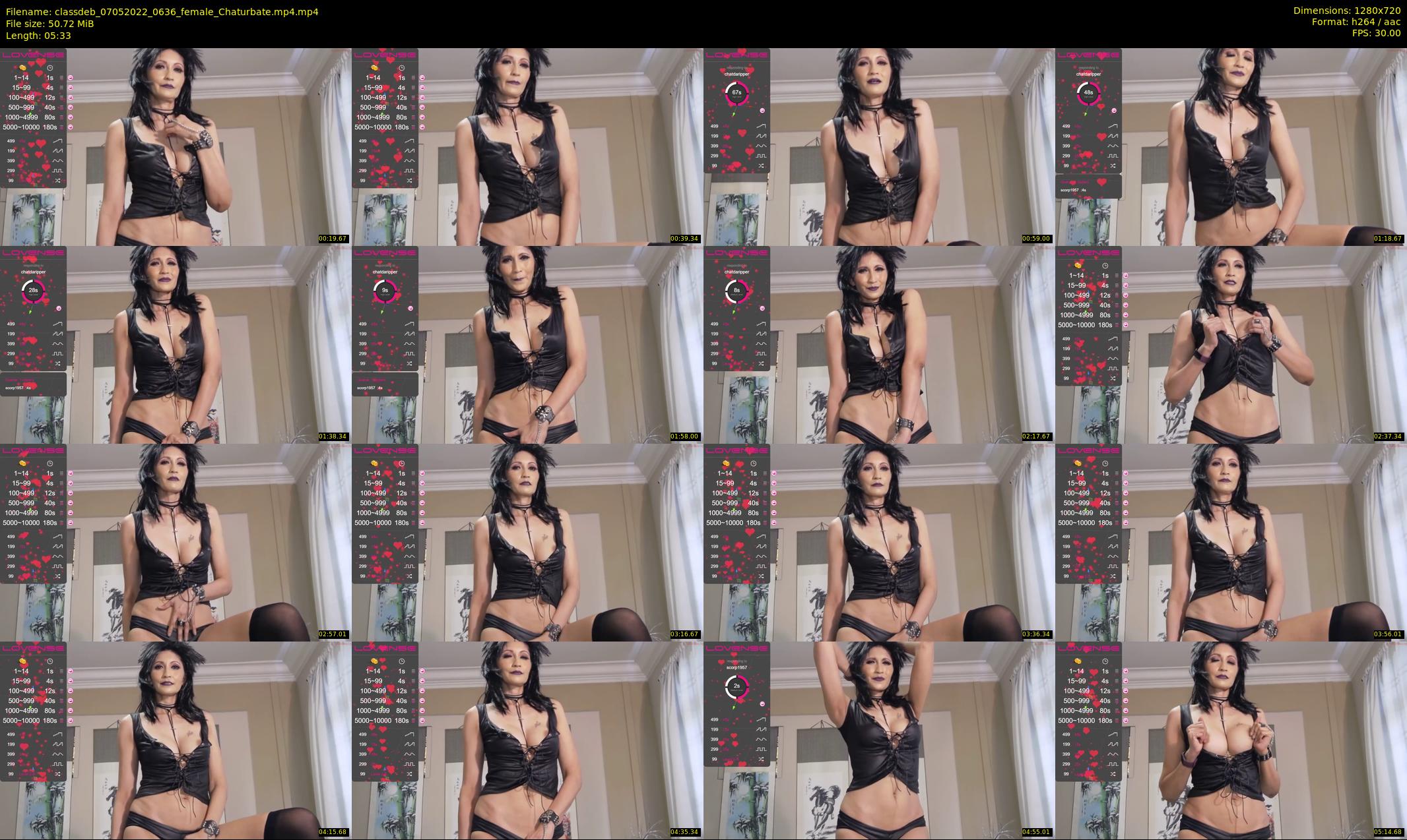 classdeb — 6 minute Chaturbate female cam show recording, 720p, May 7, 2022
