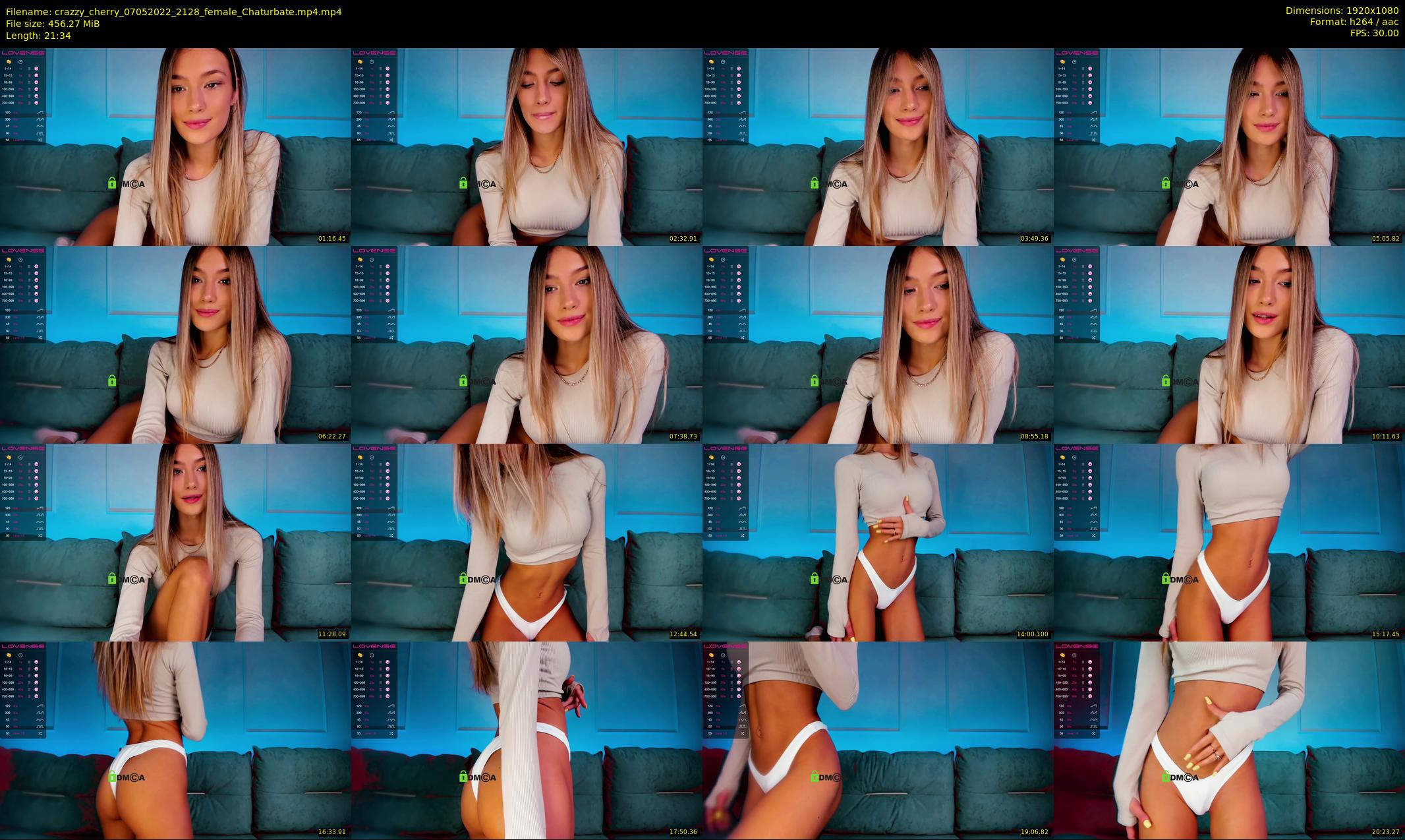 crazzy_cherry — 22 minute Chaturbate female cam show recording, 1080p, May 7, 2022