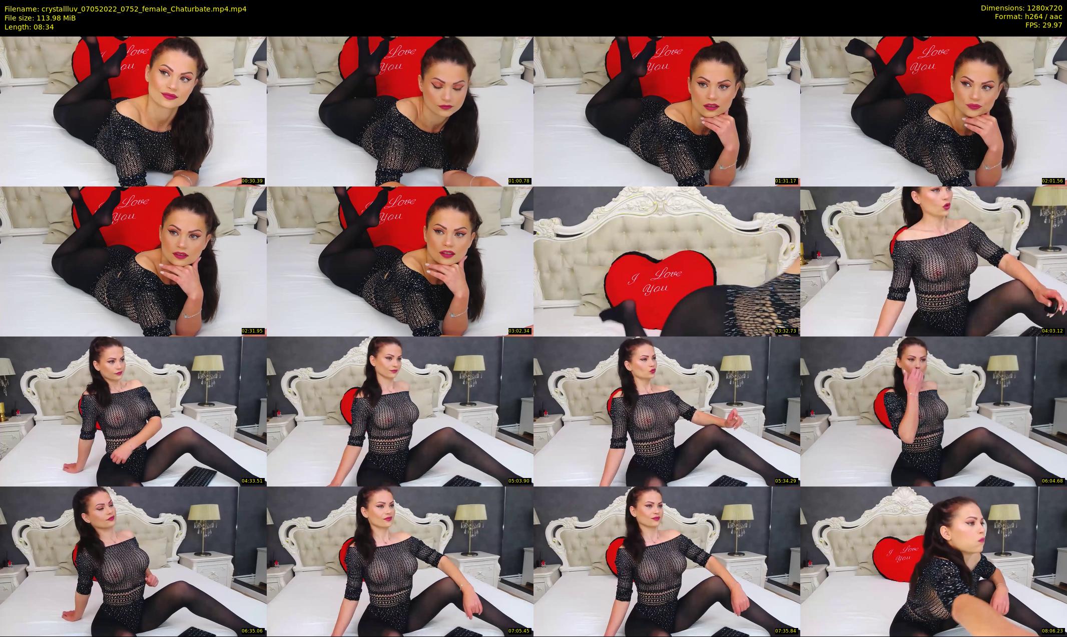 crystallluv — 9 minute Chaturbate female cam show recording, 720p, May 7, 2022