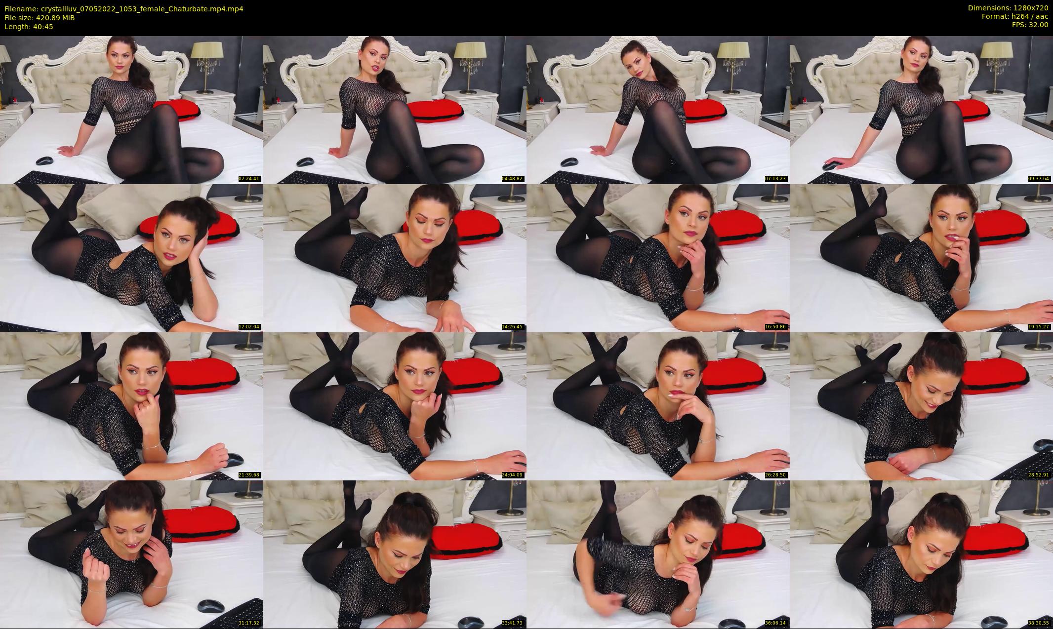 crystallluv — 41 minute Chaturbate female cam show recording, 720p, May 7, 2022