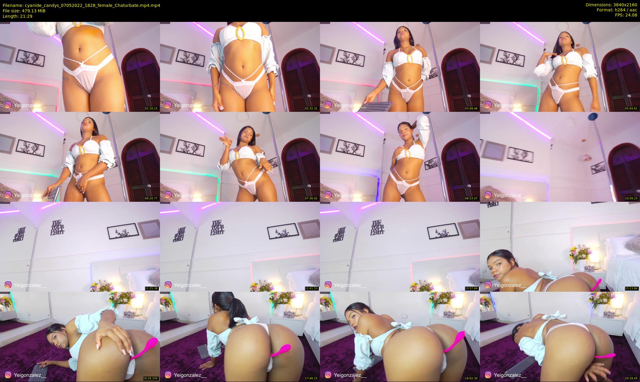cyanide_candys — 22 minute Chaturbate female cam show recording, 4K, May 7, 2022