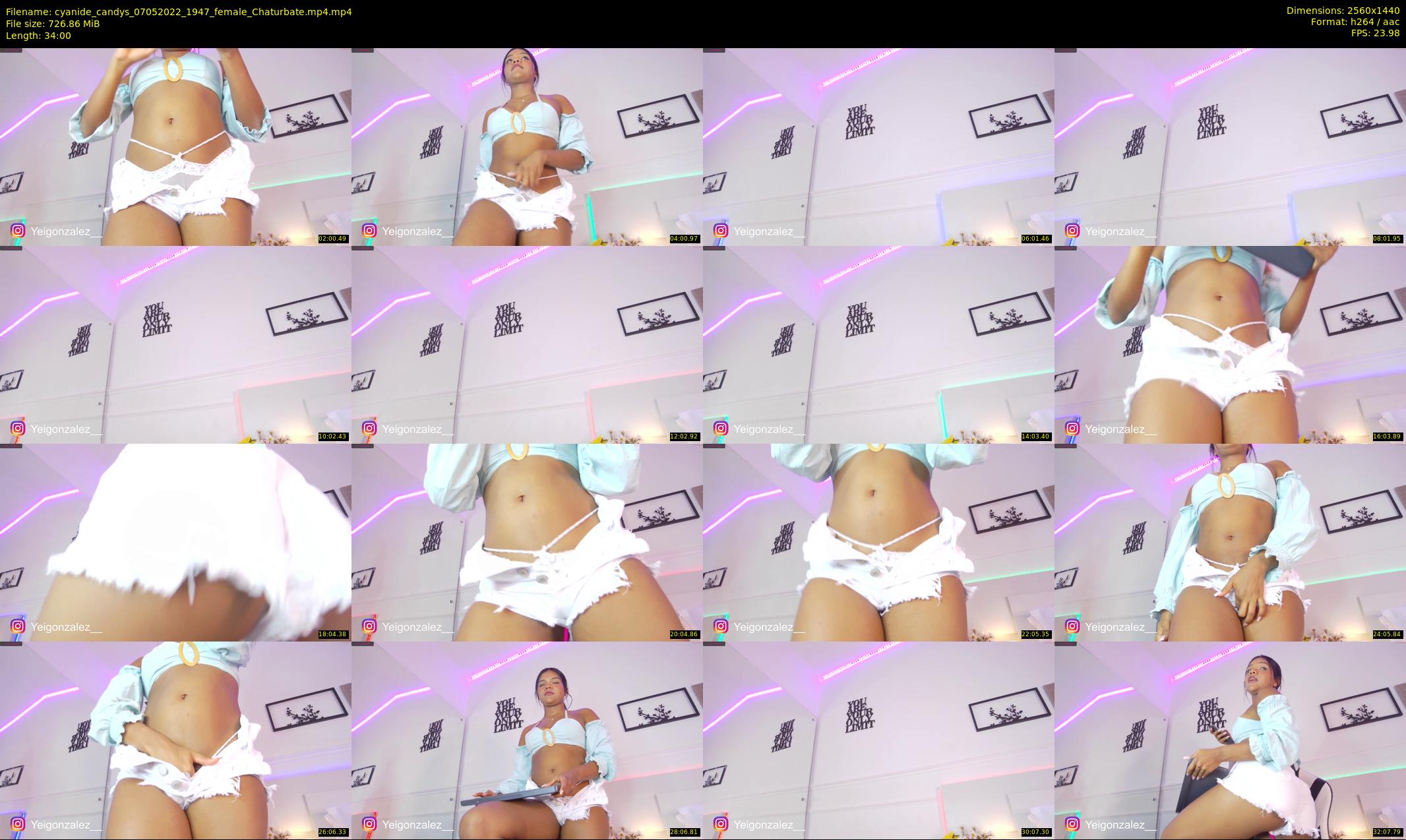 cyanide_candys — 34 minute Chaturbate female cam show recording, 1080p, May 7, 2022