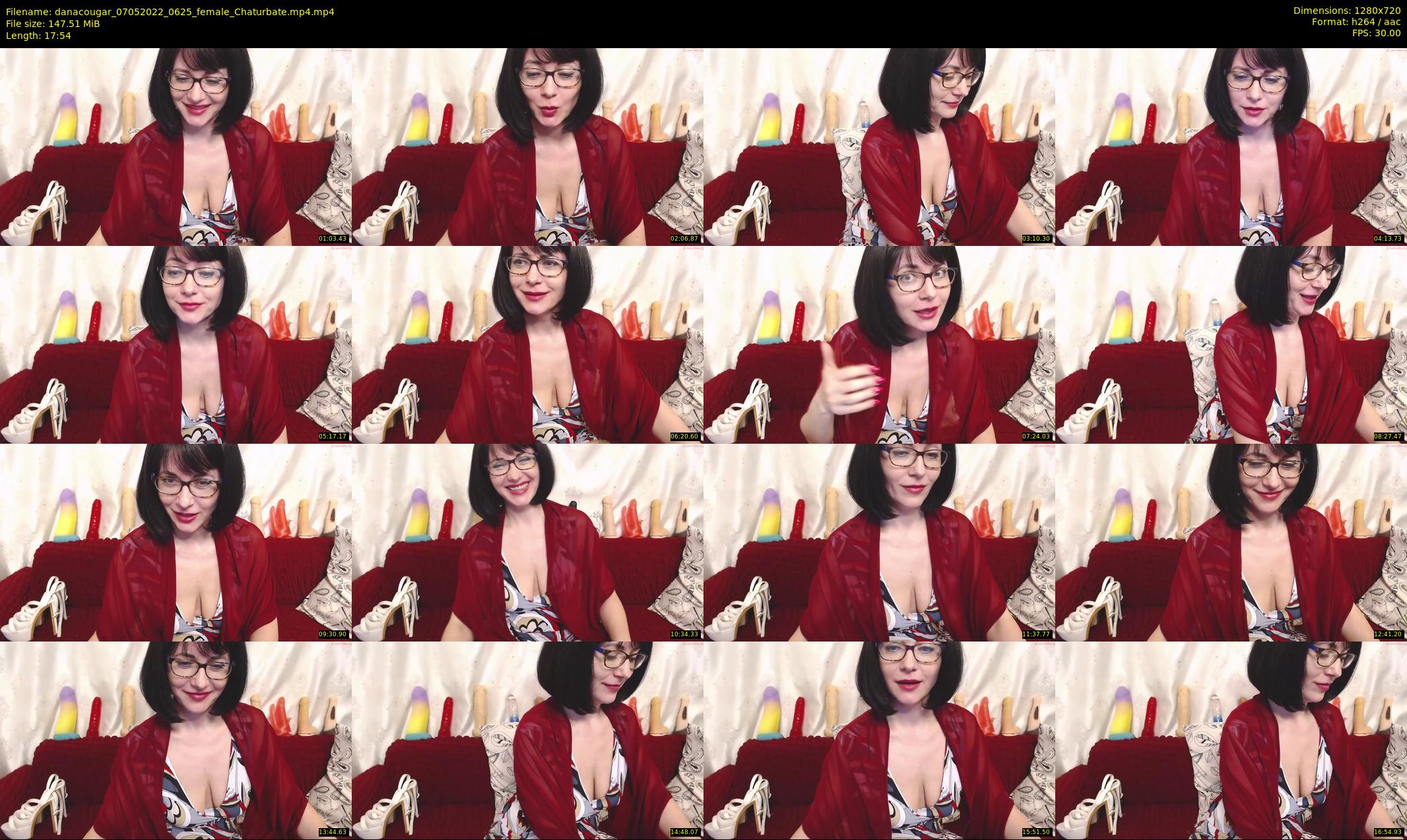 danacougar — 18 minute Chaturbate female cam show recording, 720p, May 7, 2022