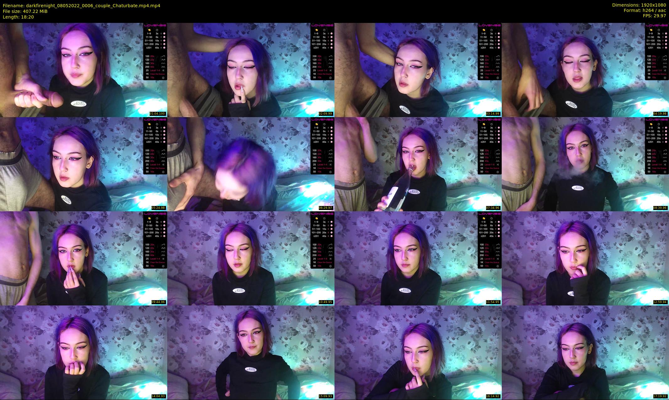 darkfirenight — 19 minute Chaturbate couple cam show recording, 1080p, May 8, 2022