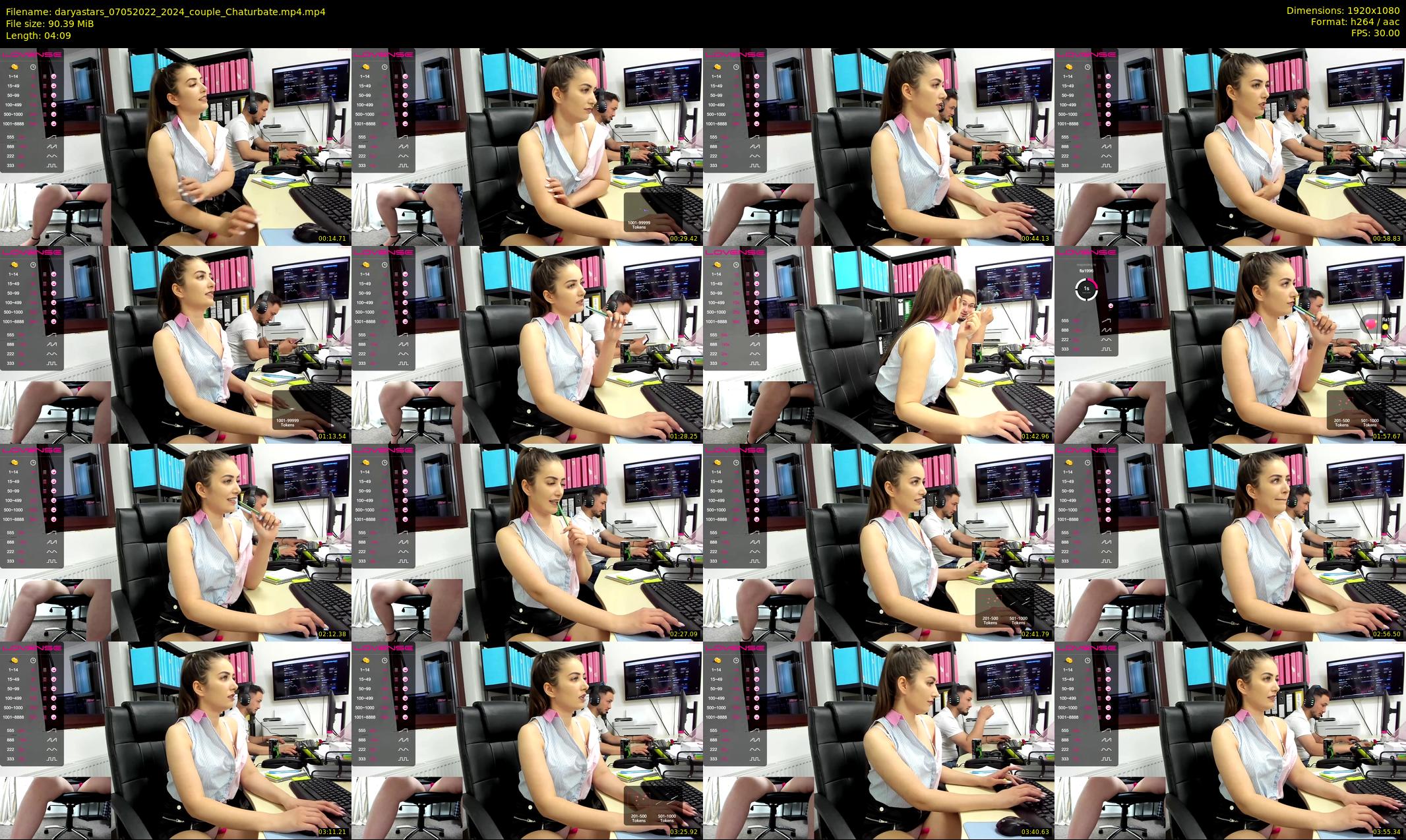 daryastars — 5 minute Chaturbate couple cam show recording, 1080p, May 7, 2022