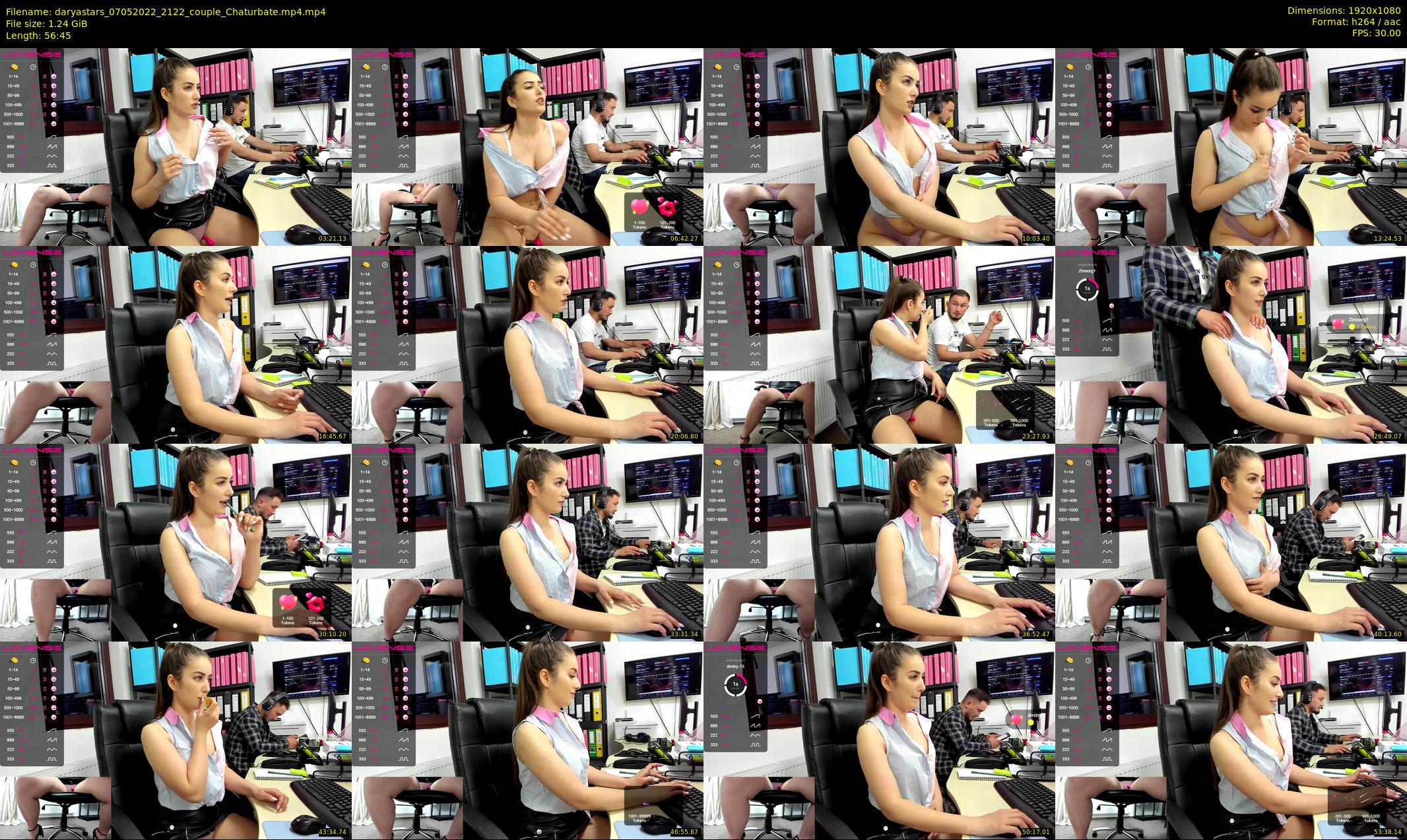 daryastars — 57 minute Chaturbate couple cam show recording, 1080p, May 7, 2022