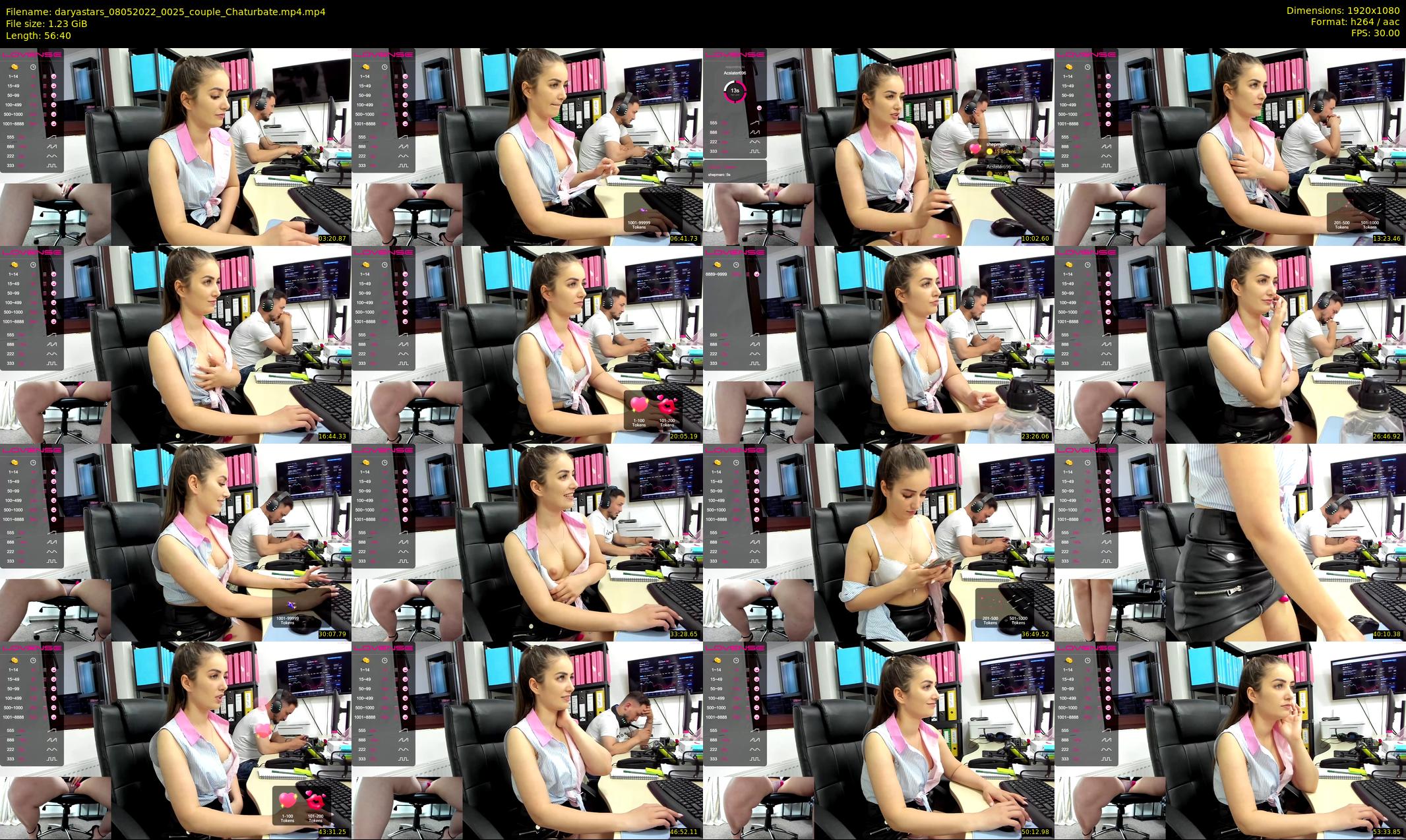daryastars — 57 minute Chaturbate couple cam show recording, 1080p, May 8, 2022