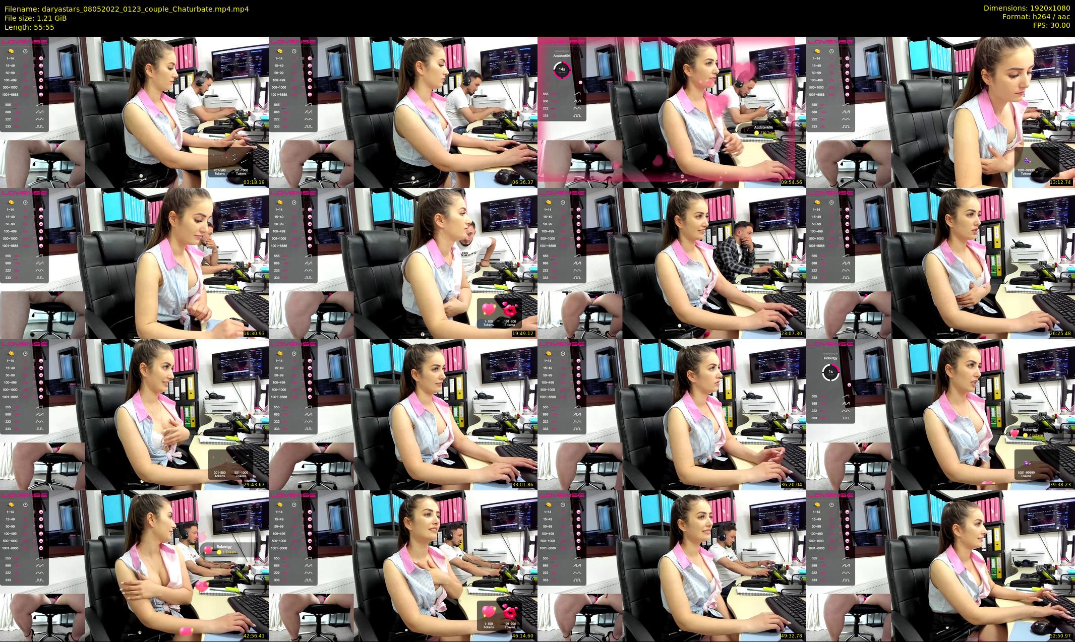 daryastars — 56 minute Chaturbate couple cam show recording, 1080p, May 8, 2022