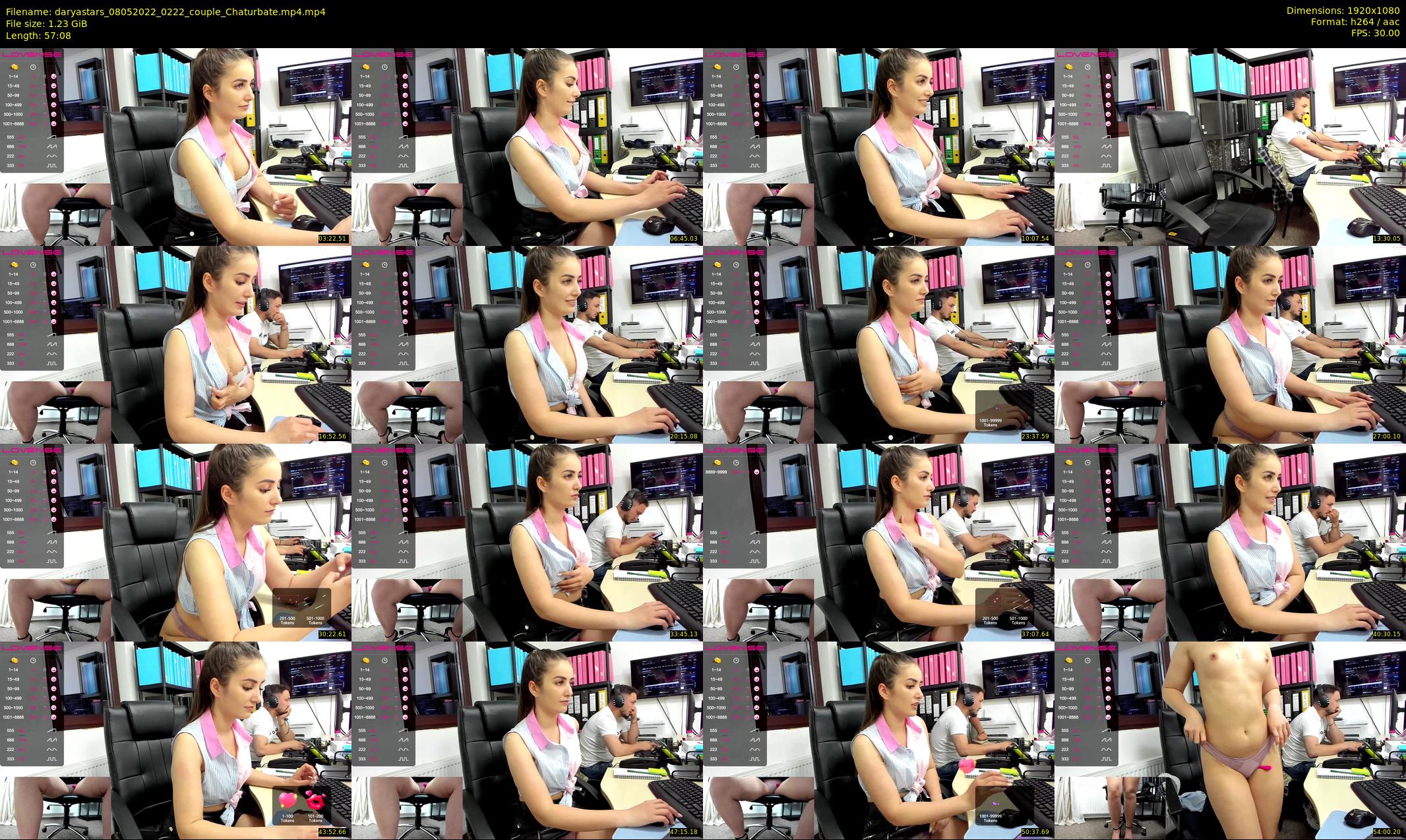 daryastars — 58 minute Chaturbate couple cam show recording, 1080p, May 8, 2022