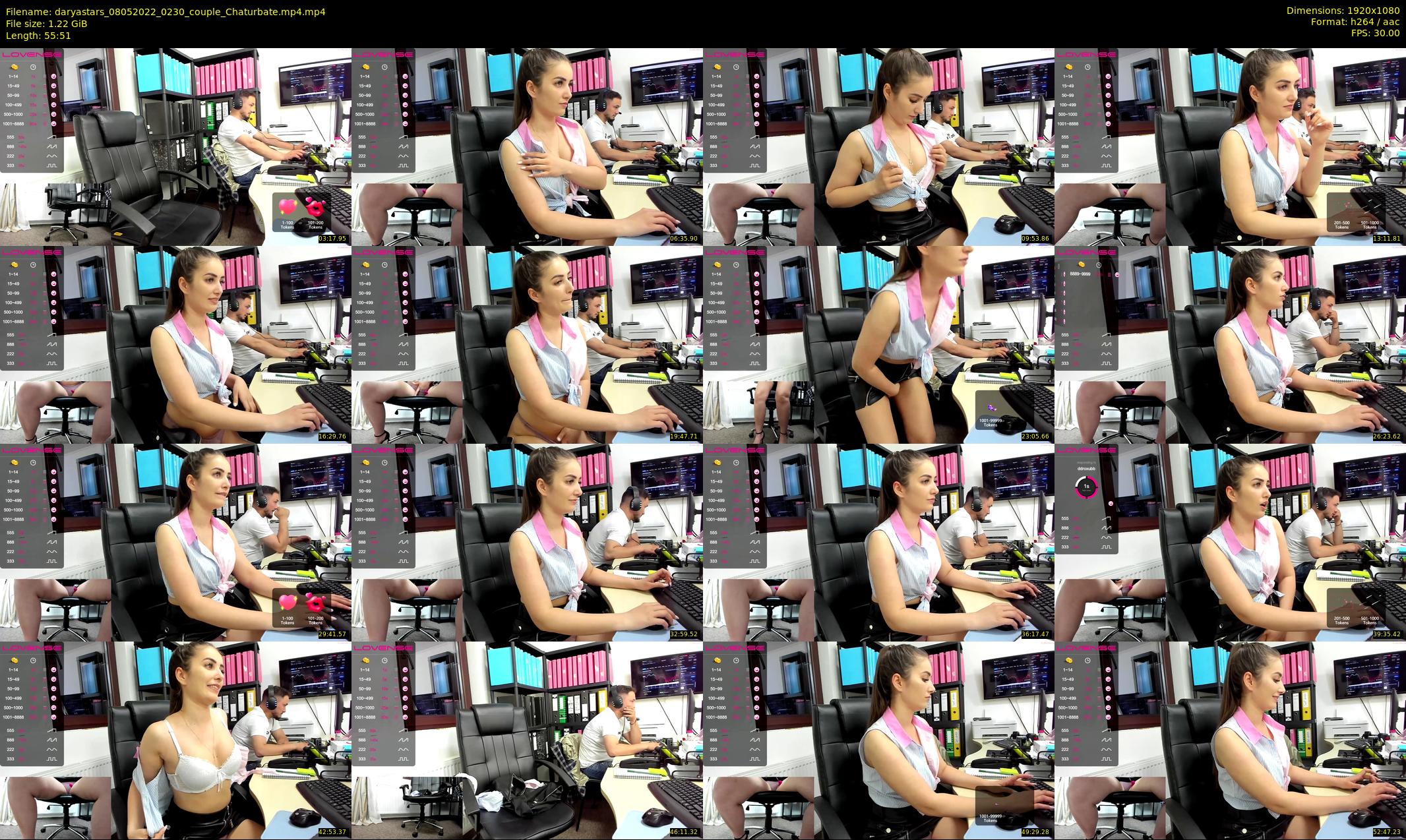 daryastars — 56 minute Chaturbate couple cam show recording, 1080p, May 8, 2022