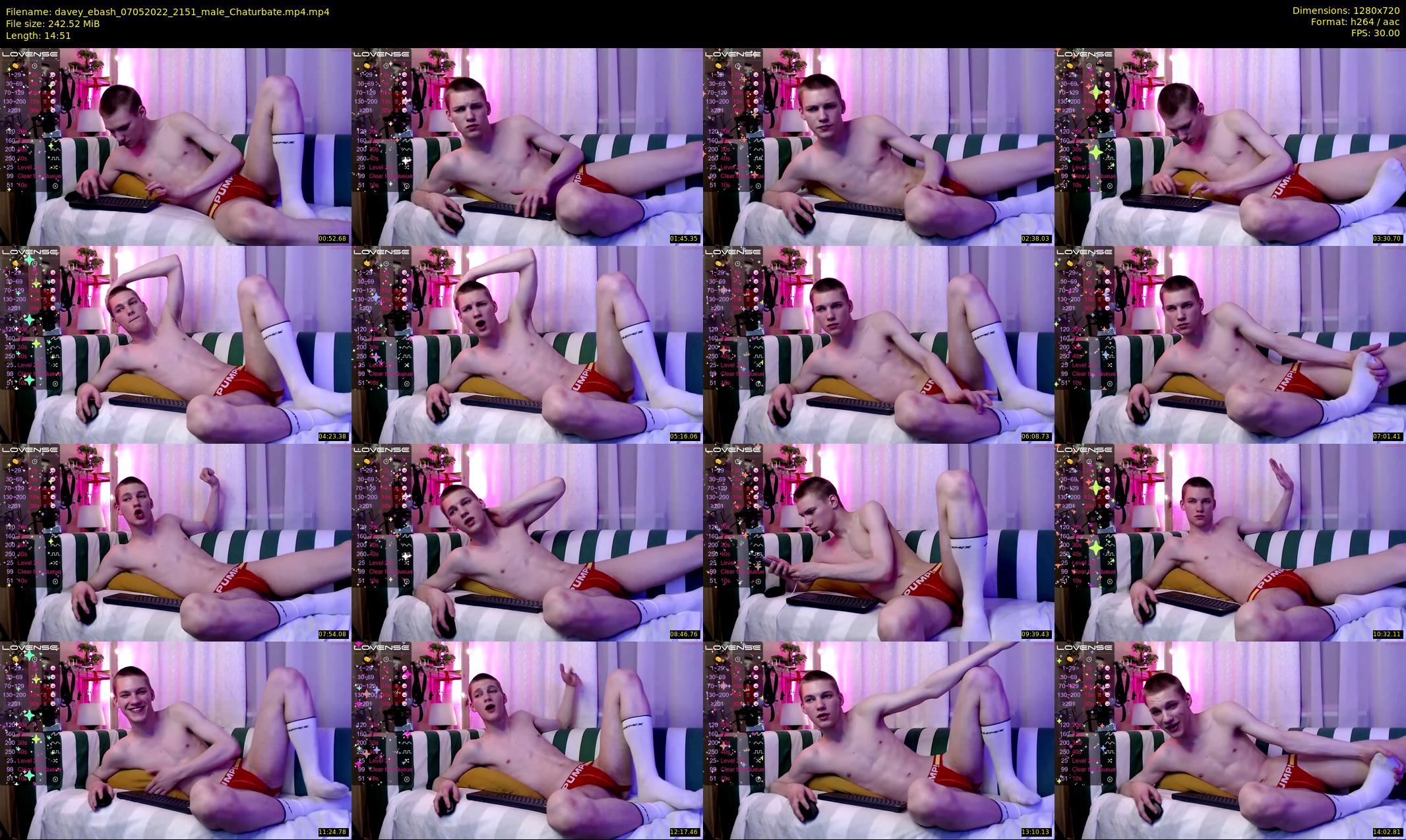 davey_ebash — 15 minute Chaturbate male cam show recording, 720p, May 7, 2022