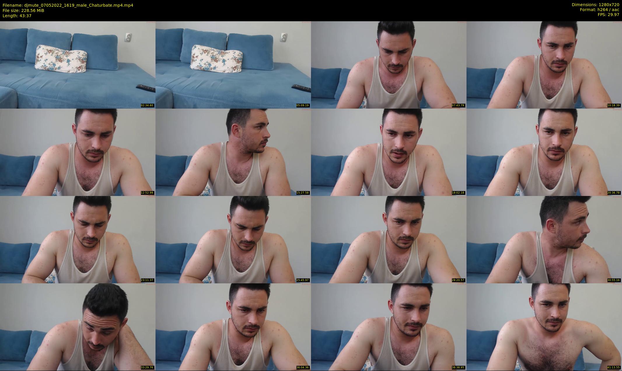 djmute — 44 minute Chaturbate male cam show recording, 720p, May 7, 2022