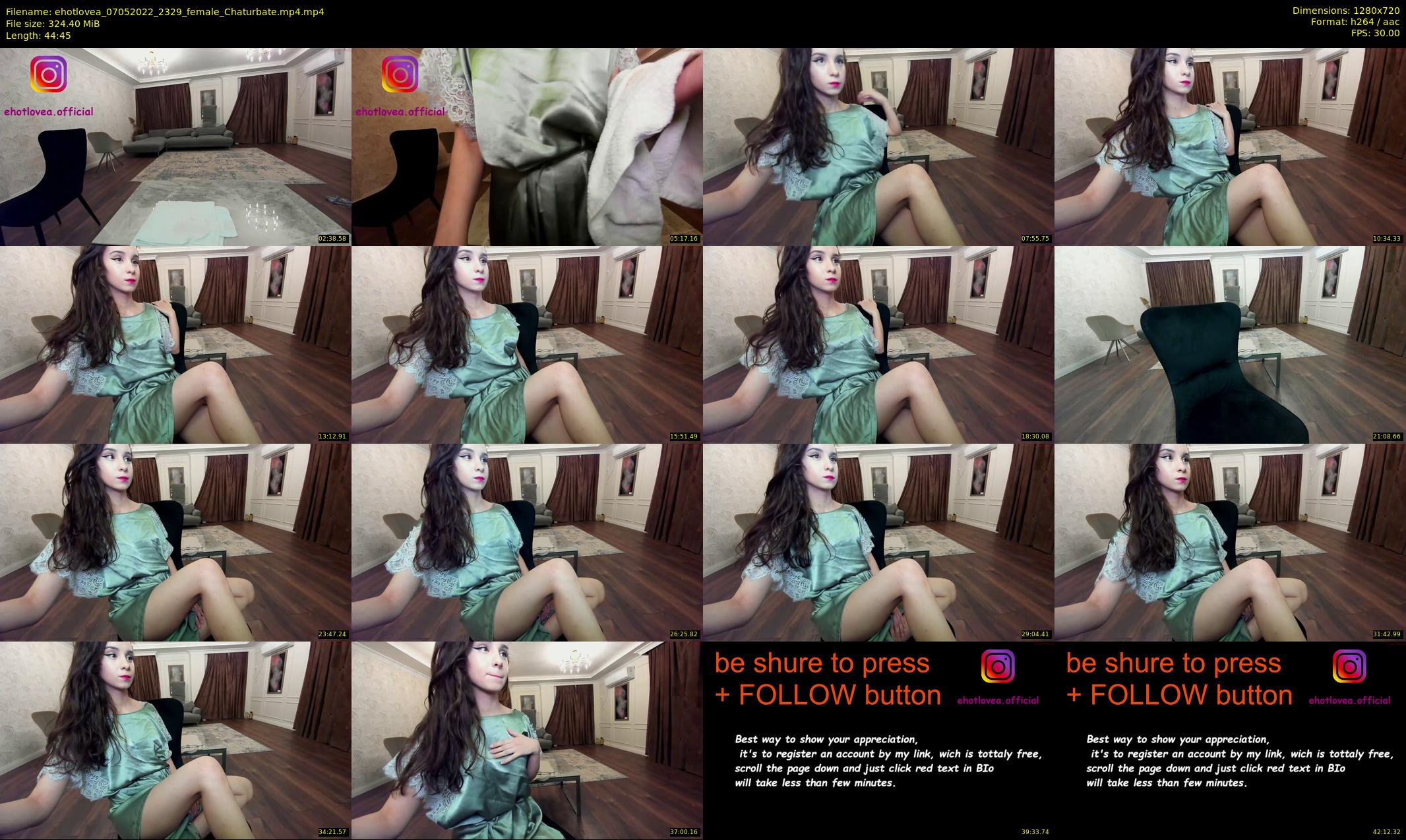 ehotlovea — 45 minute Chaturbate female cam show recording, 720p, May 7, 2022