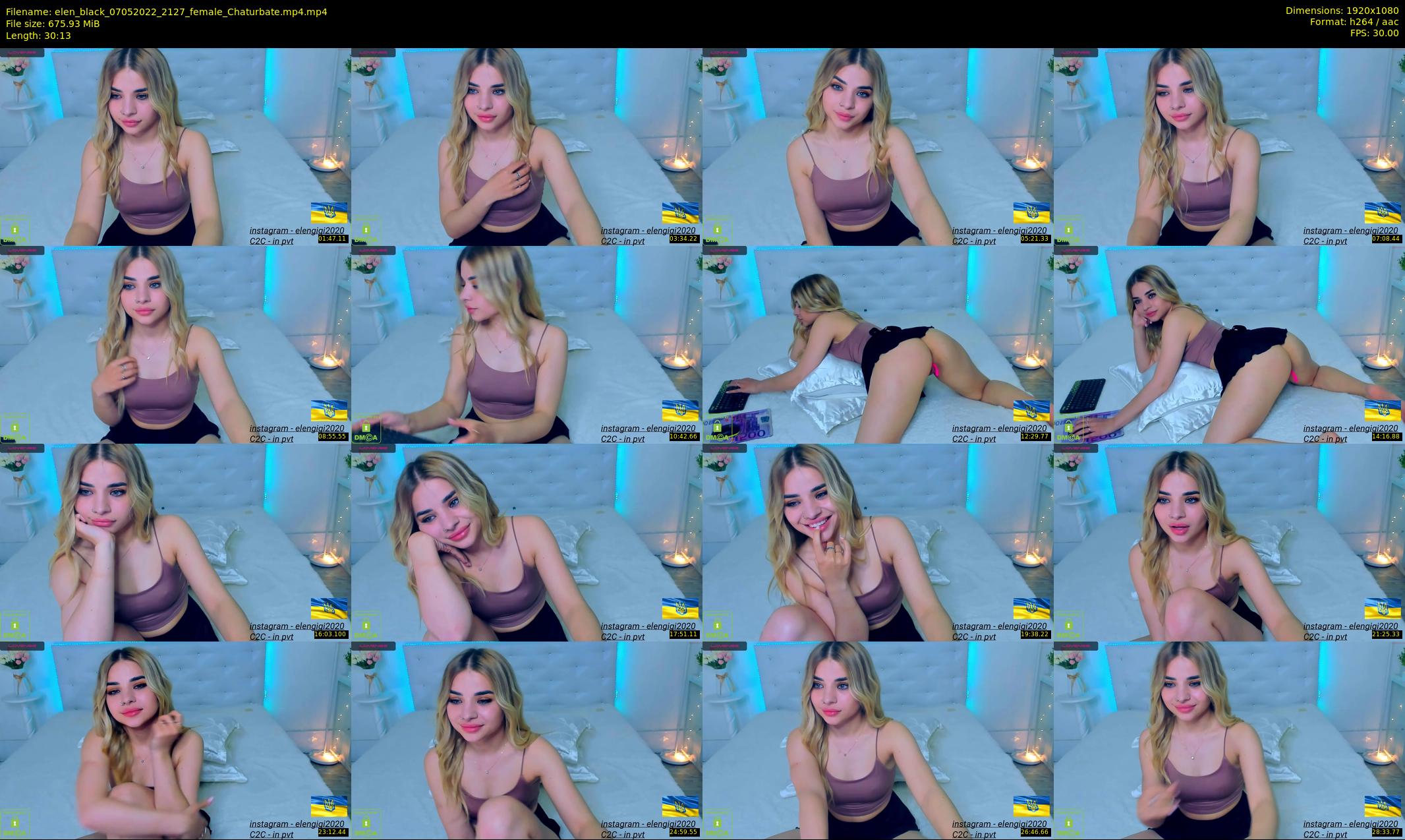 elen_black — 31 minute Chaturbate female cam show recording, 1080p, May 7, 2022