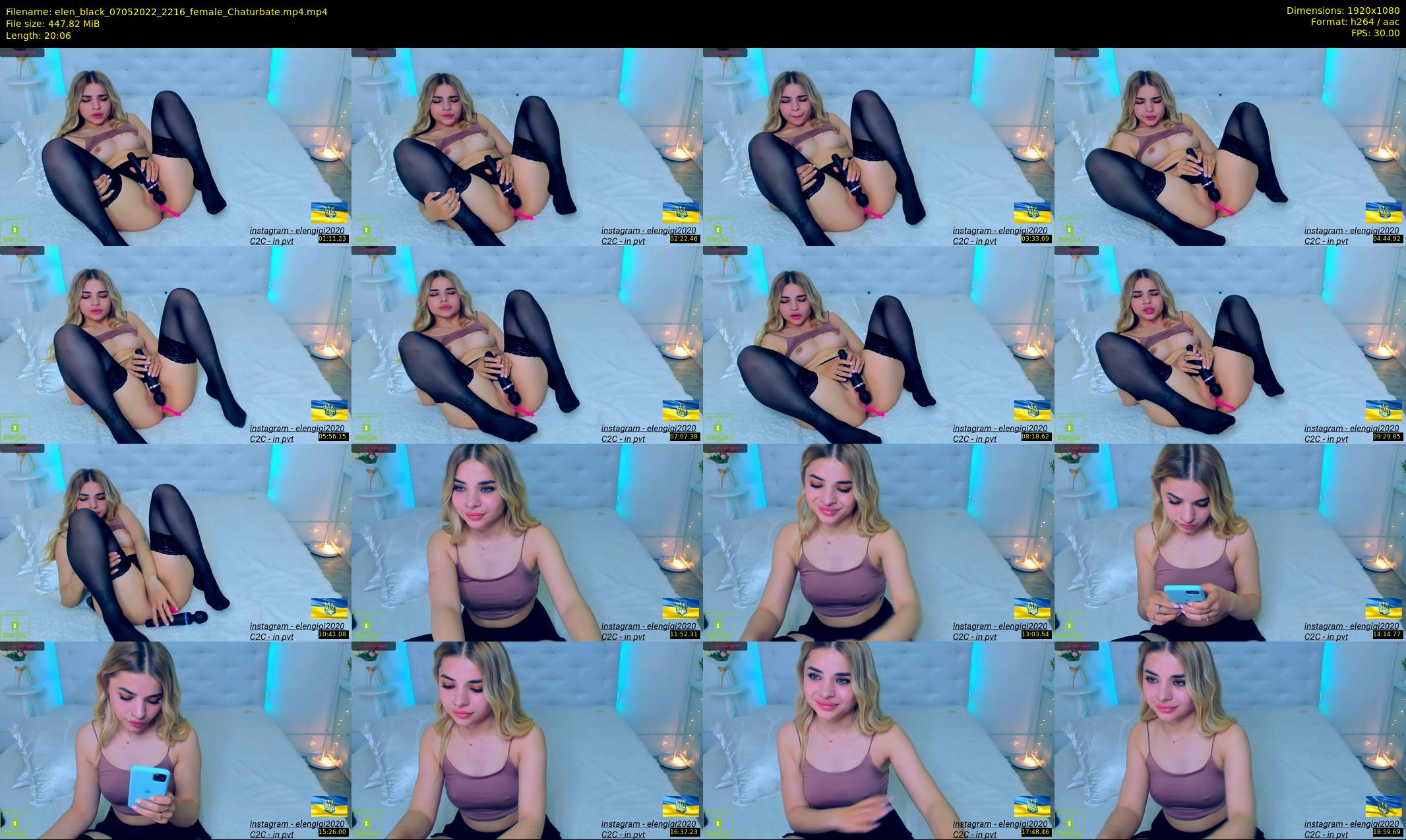 elen_black — 21 minute Chaturbate female cam show recording, 1080p, May 7, 2022