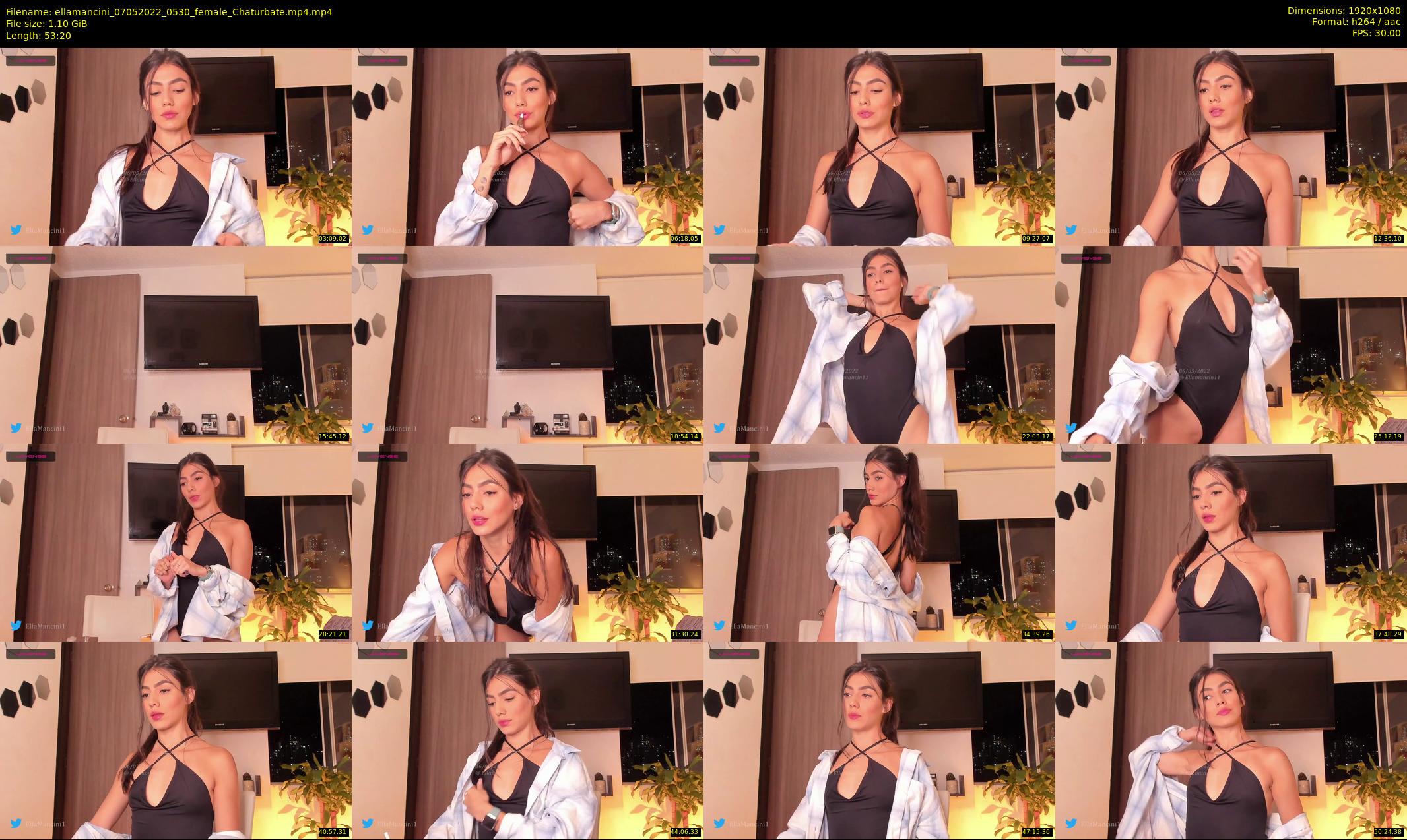 ellamancini — 54 minute Chaturbate female cam show recording, 1080p, May 7, 2022