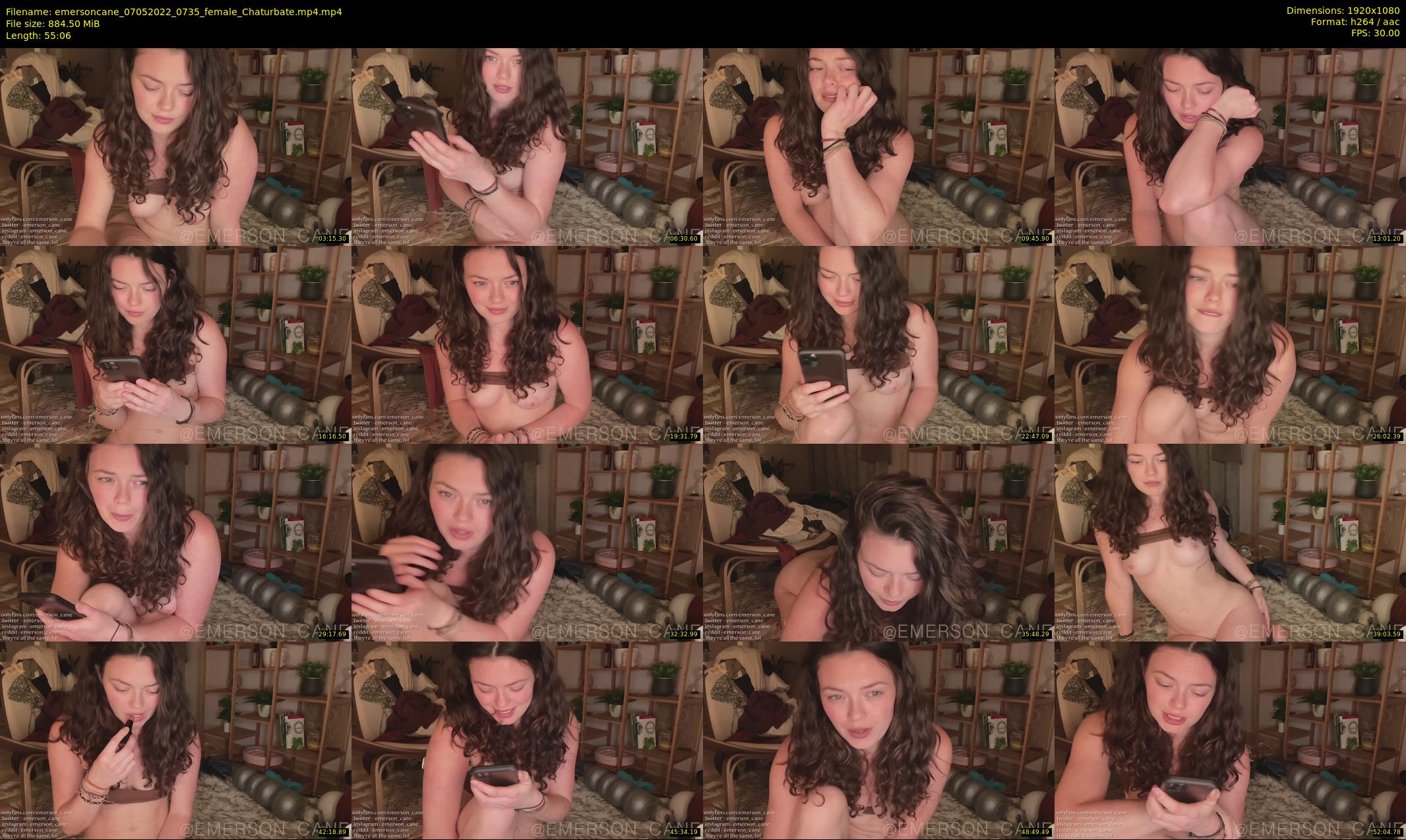 emersoncane — 56 minute Chaturbate female cam show recording, 1080p, May 7, 2022
