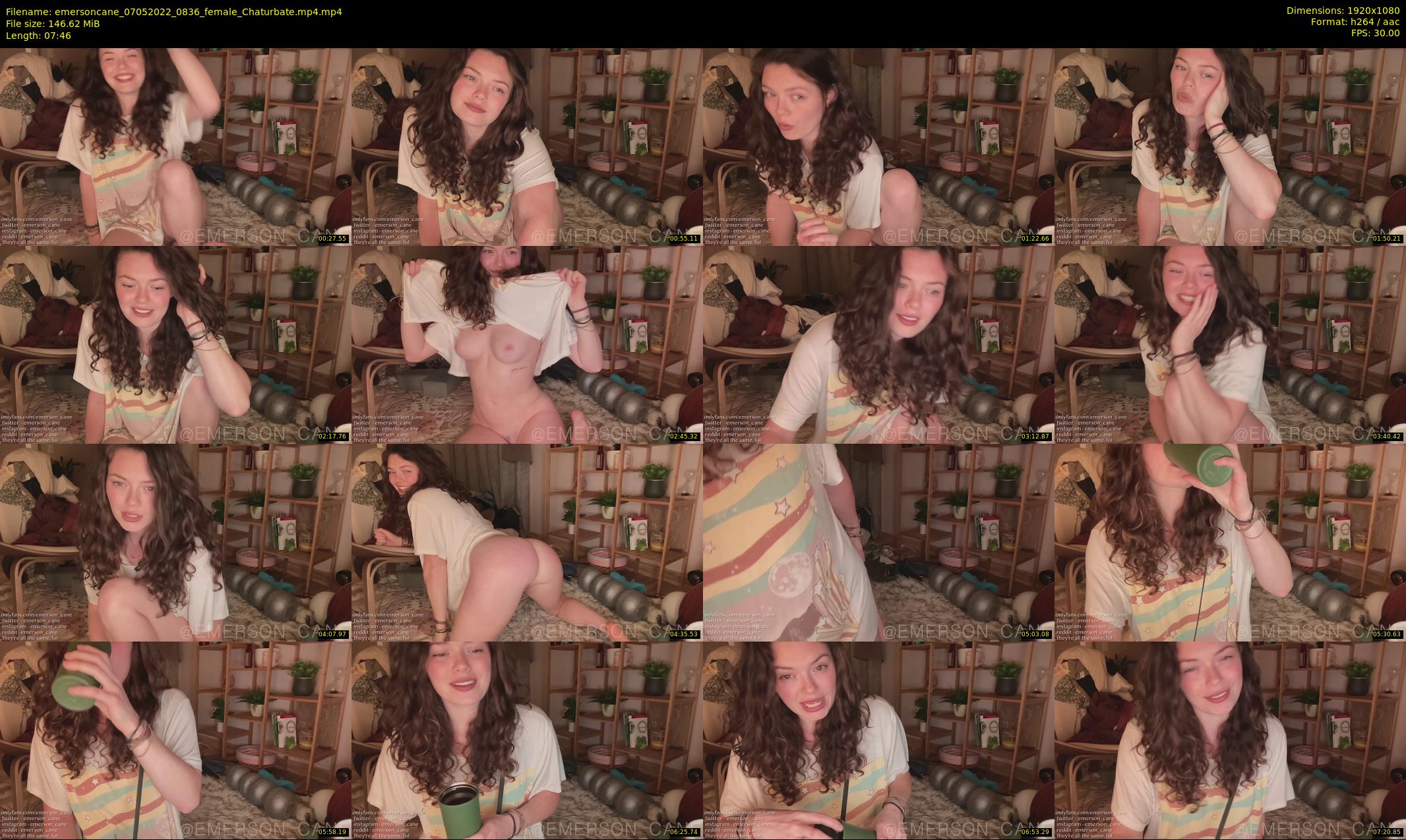 emersoncane — 8 minute Chaturbate female cam show recording, 1080p, May 7, 2022