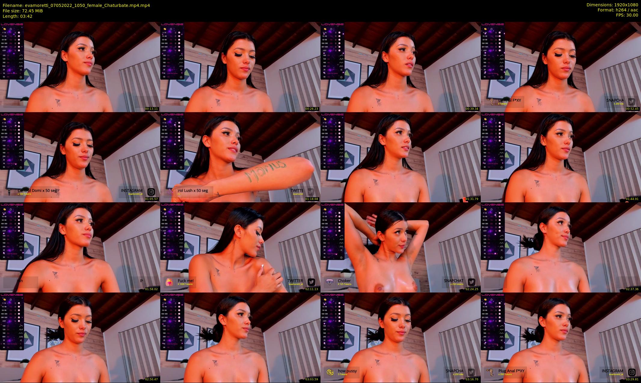 evamoretti — 4 minute Chaturbate female cam show recording, 1080p, May 7, 2022