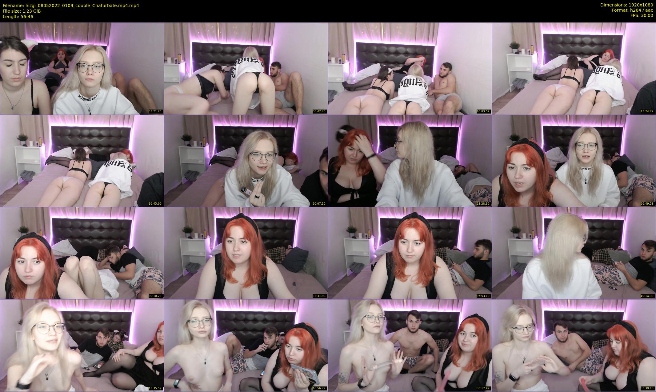 hizgi — 57 minute Chaturbate couple cam show recording, 1080p, May 8, 2022