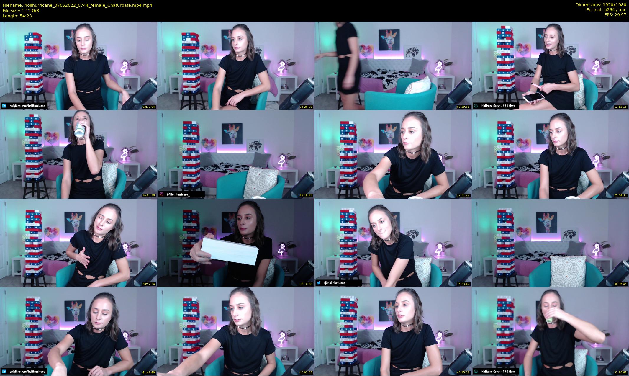 holihurricane — 55 minute Chaturbate female cam show recording, 1080p, May 7, 2022