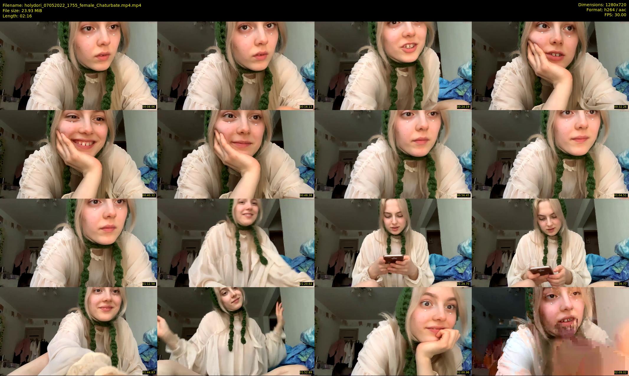 holydori — 3 minute Chaturbate female cam show recording, 720p, May 7, 2022