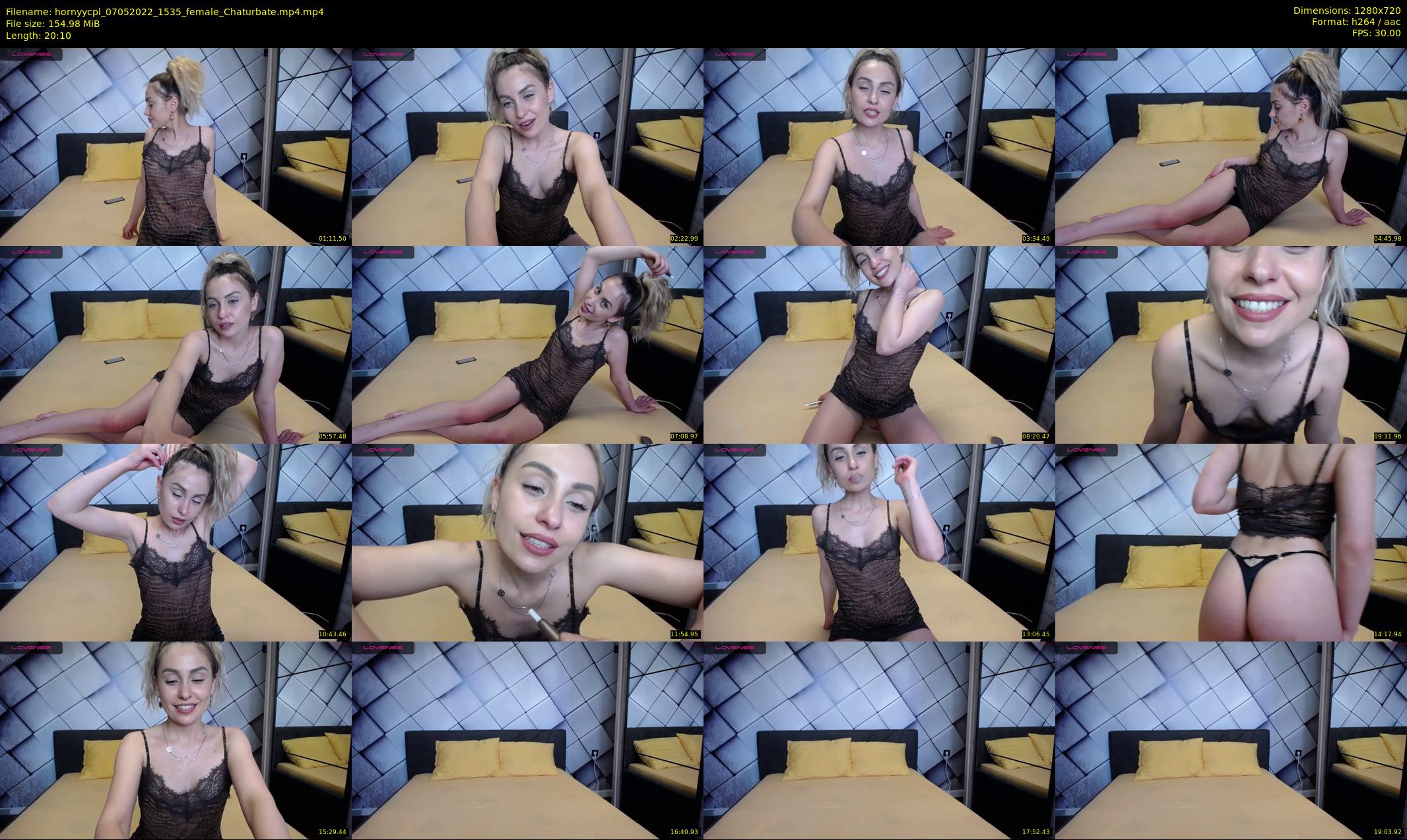hornyycpl — 21 minute Chaturbate couple cam show recording, 720p, May 7, 2022