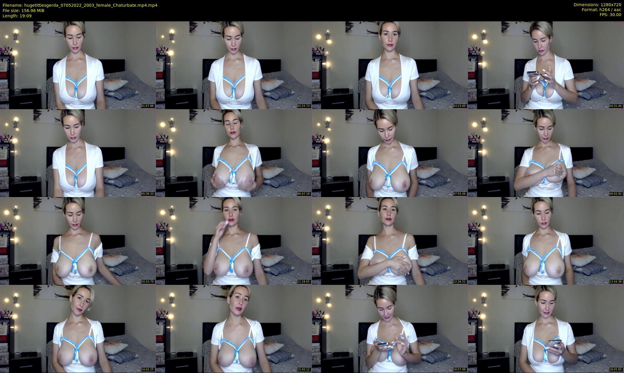 hugetittiesgerda — 20 minute Chaturbate female cam show recording, 720p, May 7, 2022
