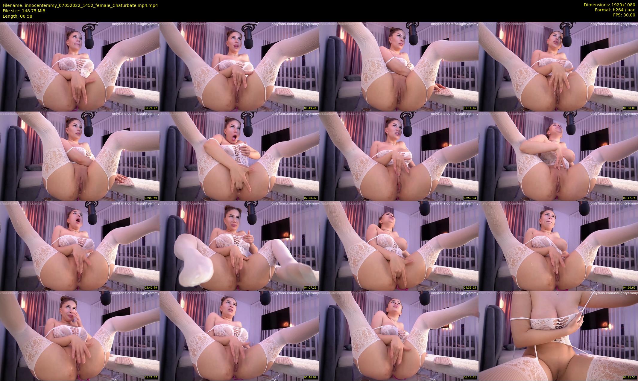 innocentemmy — 7 minute Chaturbate female cam show recording, 1080p, May 7, 2022