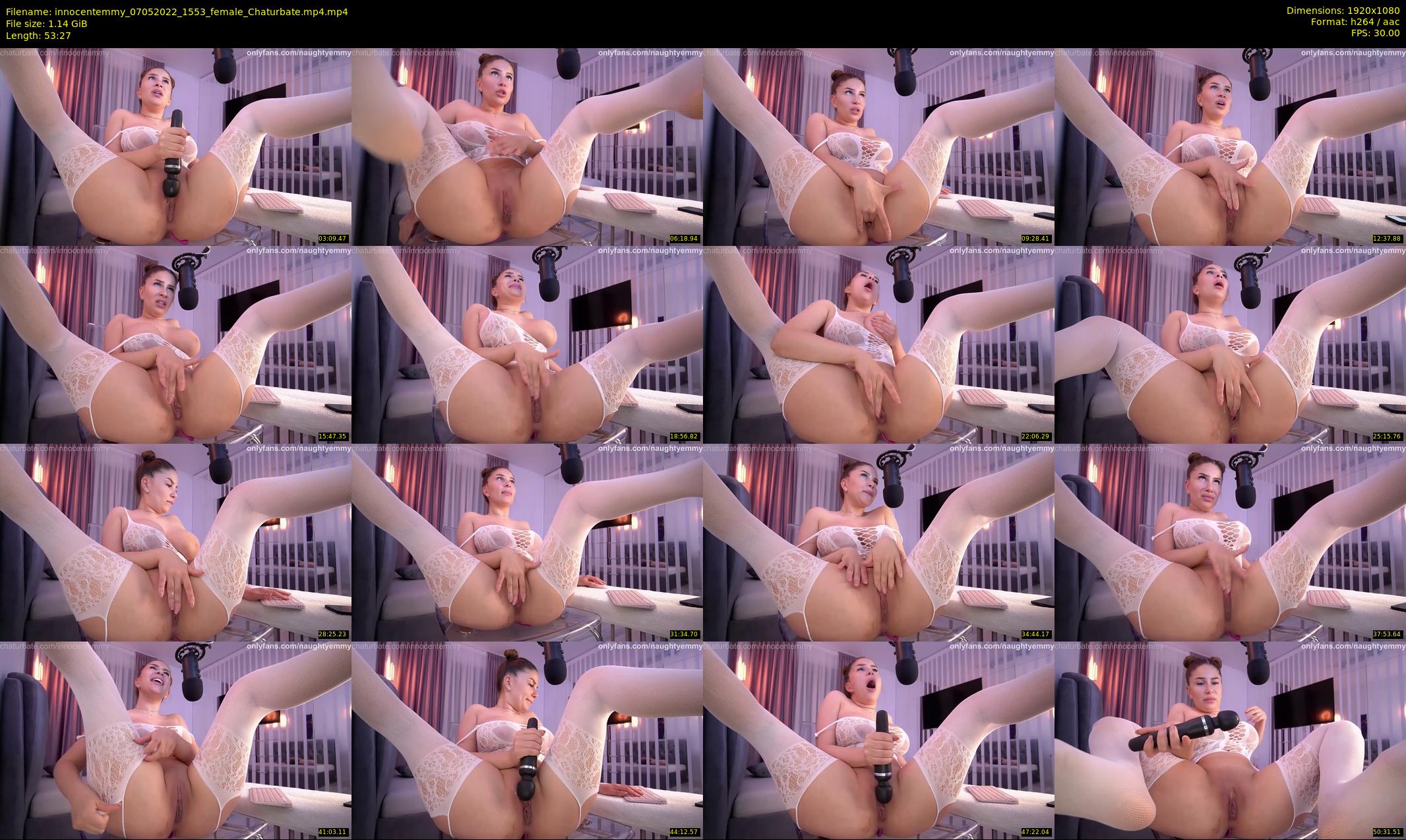 innocentemmy — 54 minute Chaturbate female cam show recording, 1080p, May 7, 2022